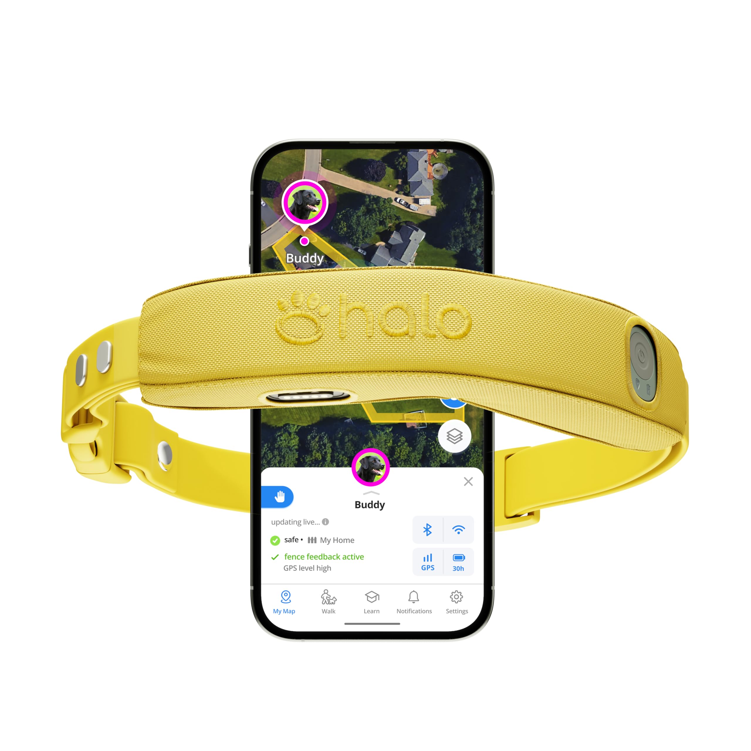 Halo Collar 4, All New Gps Wireless Dog Fence & Dog Training Collar With Gps Tracker, Subscription Required, Waterproof, One Siz