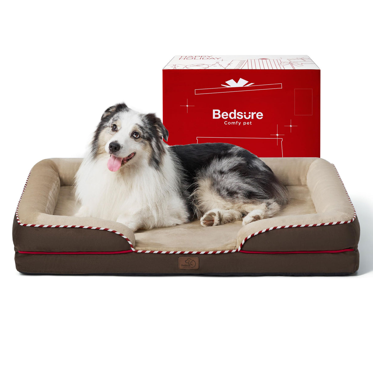 Bedsure Orthopedic Dog Bed For Extra Large Dogs - Xl Washable Dog Sofa Beds Large, Supportive Foam Pet Couch Bed With Removable Washable Cover, Waterproof Lining And Nonskid Bottom, Brown