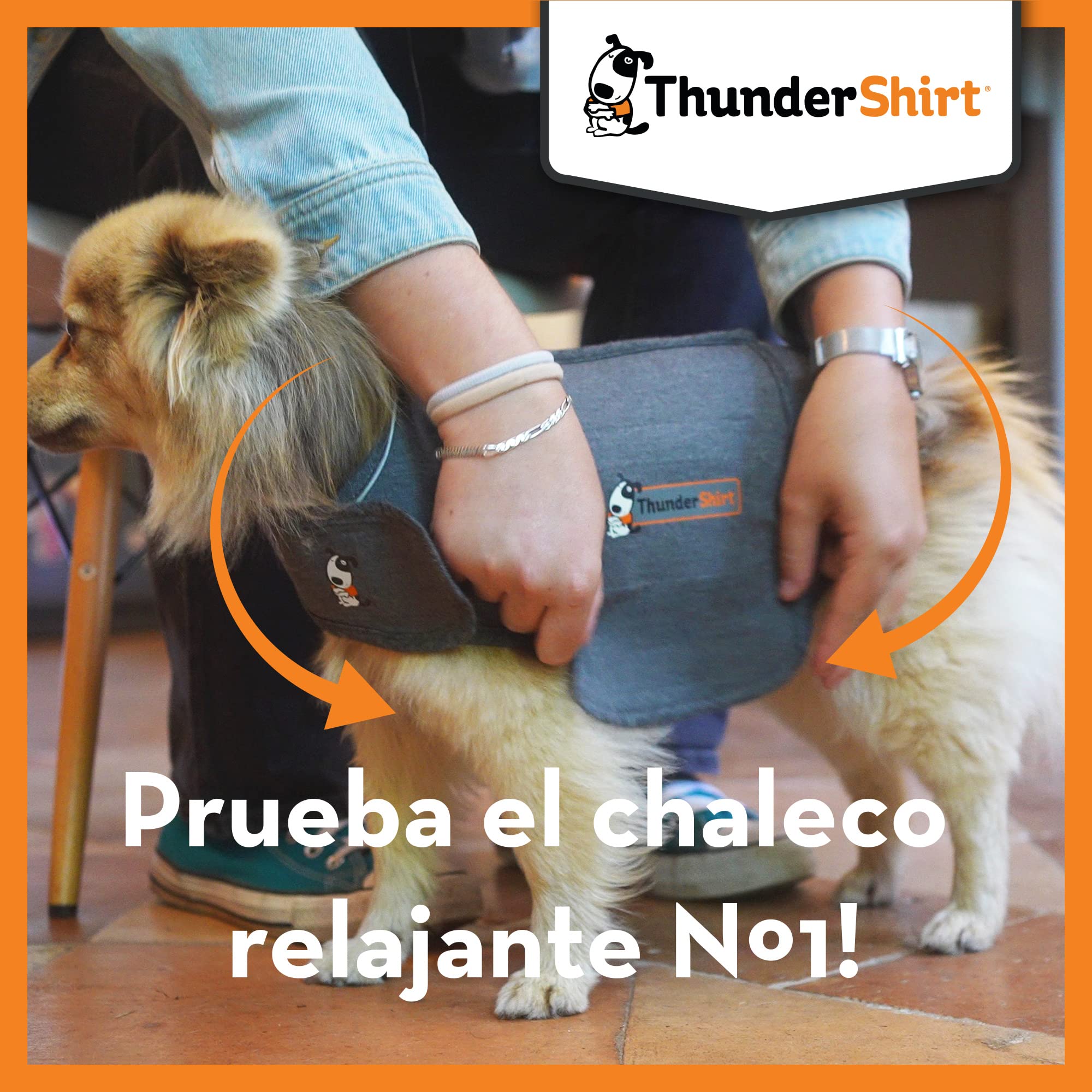 Thundershirt For Dogs, Medium, Heather Gray Classic - Dog Anxiety Relief Calming Vest