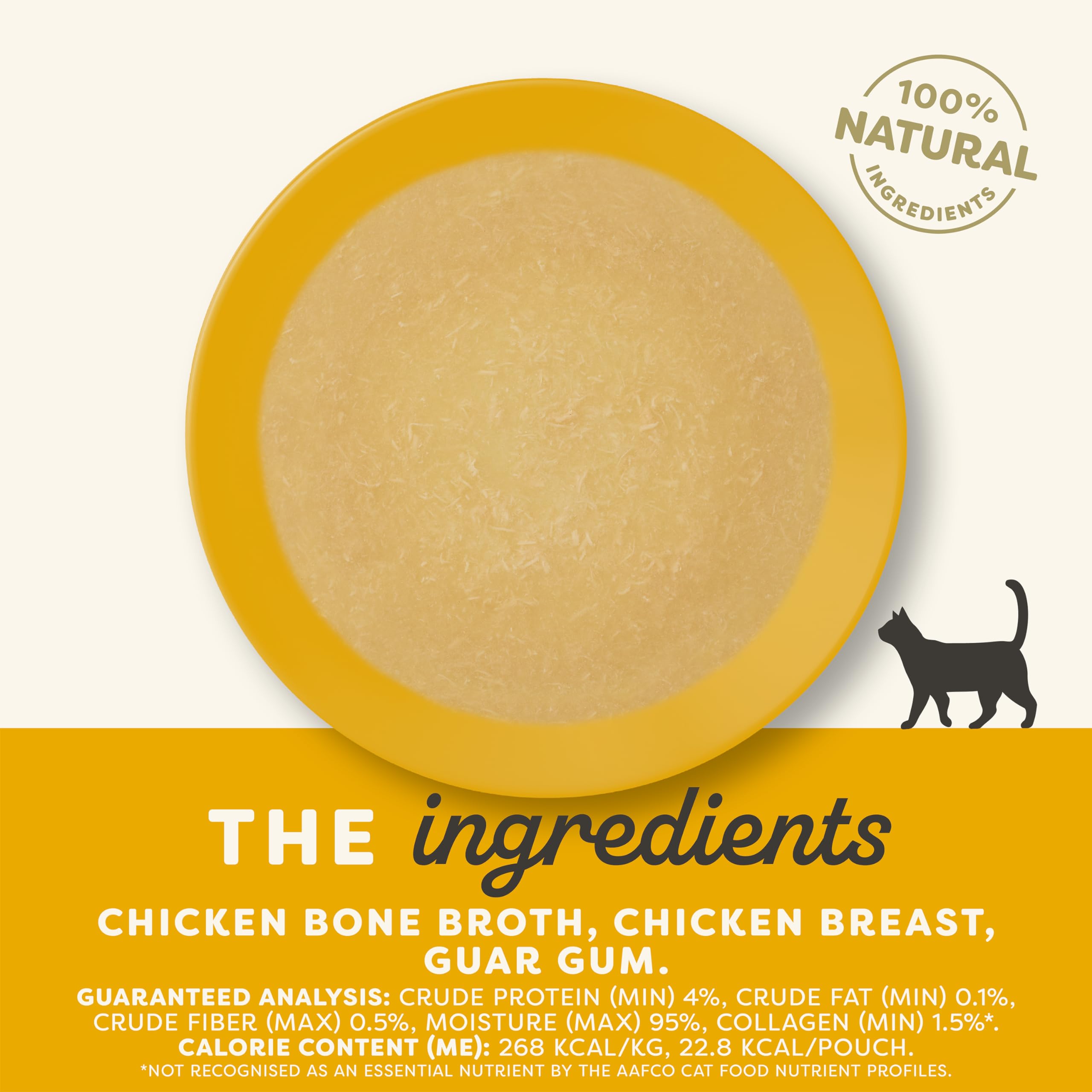 Applaws Natural Bone Broth Wet Cat Food Topper, Limited Ingredient Bone Broth for Cats, Wet Food Topper for Cats with No Artific
