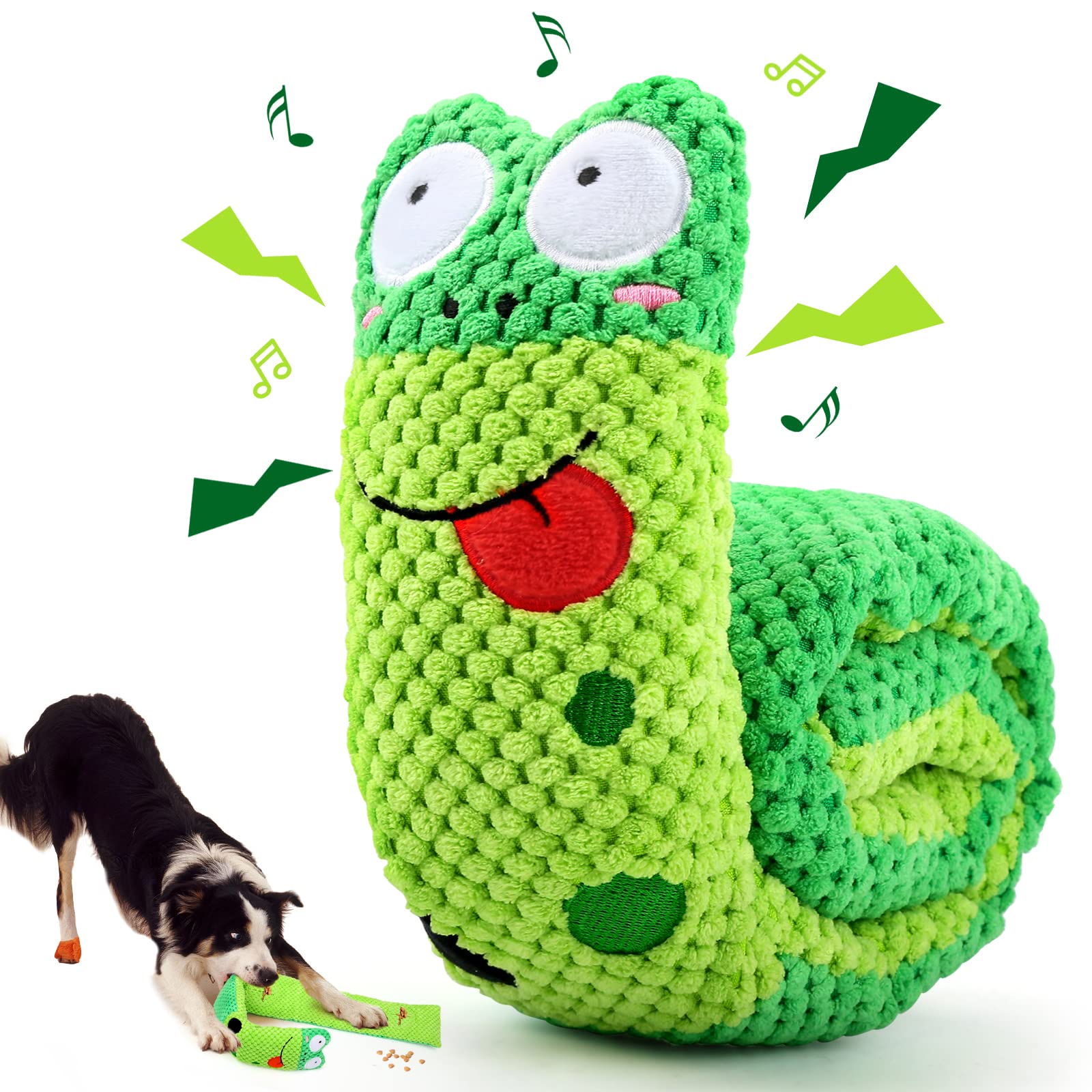Letsmeet Squeak Dog Toys Stress Release Game for Boredom, Dog Puzzle Toy IQ Training, Snuffle Toys Foraging Instinct Training Su