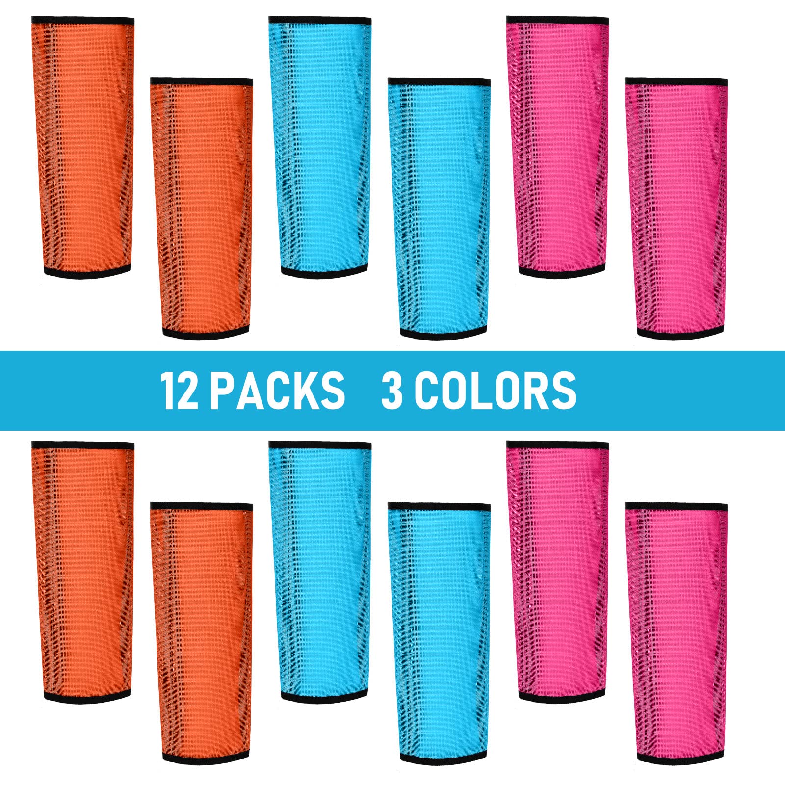 Jexine 12 Fly Boots for Horse Set of 12 Loose Breathable Mesh Horse Fly Sheets Protective Horse Leg Wraps Leggings for Preventin