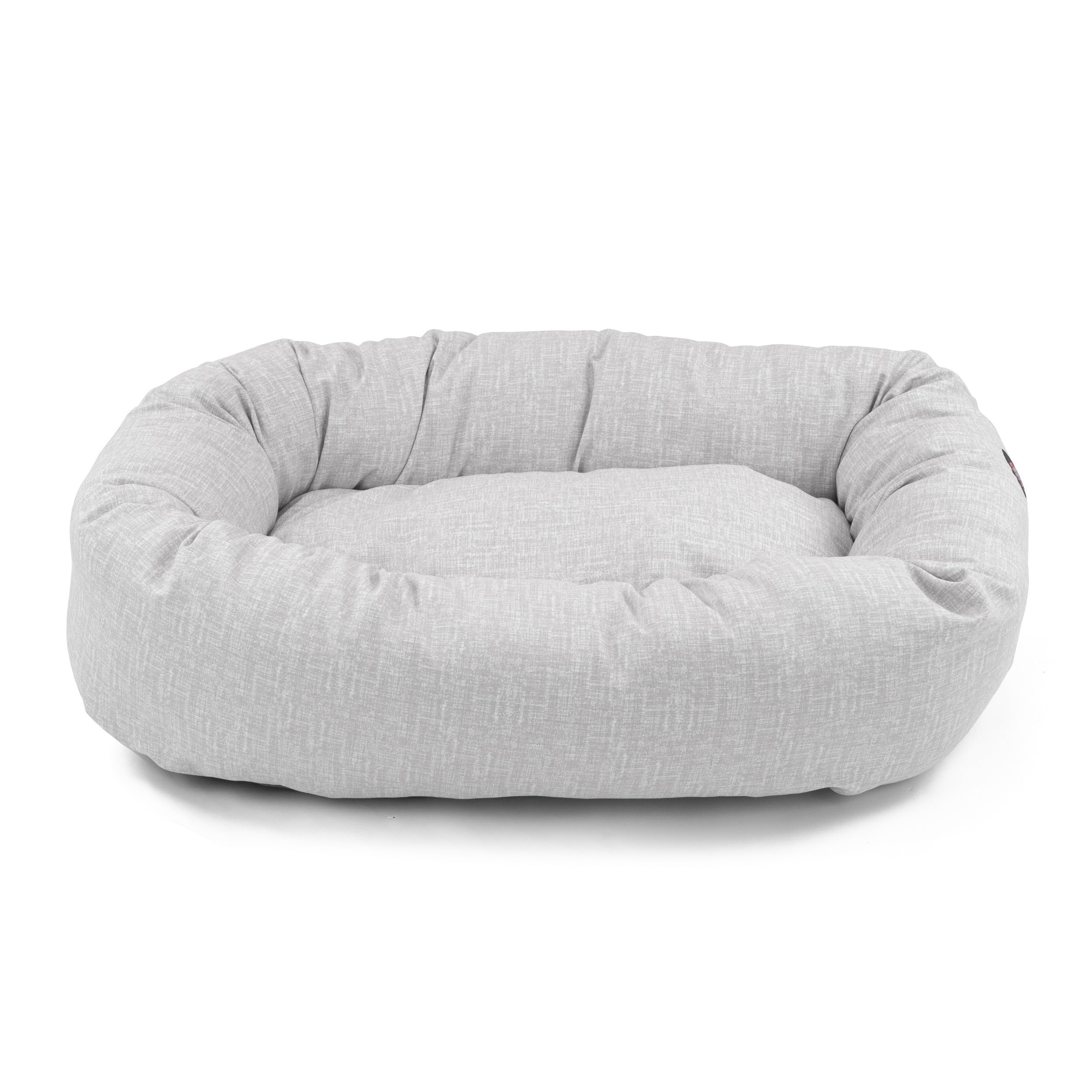 Majestic Pet 32 Inch Bagel Calming Dog Bed - Washable, Cozy Soft Round With Spine Support - Fluffy Donut 32x23x7 Inch Medium Pet