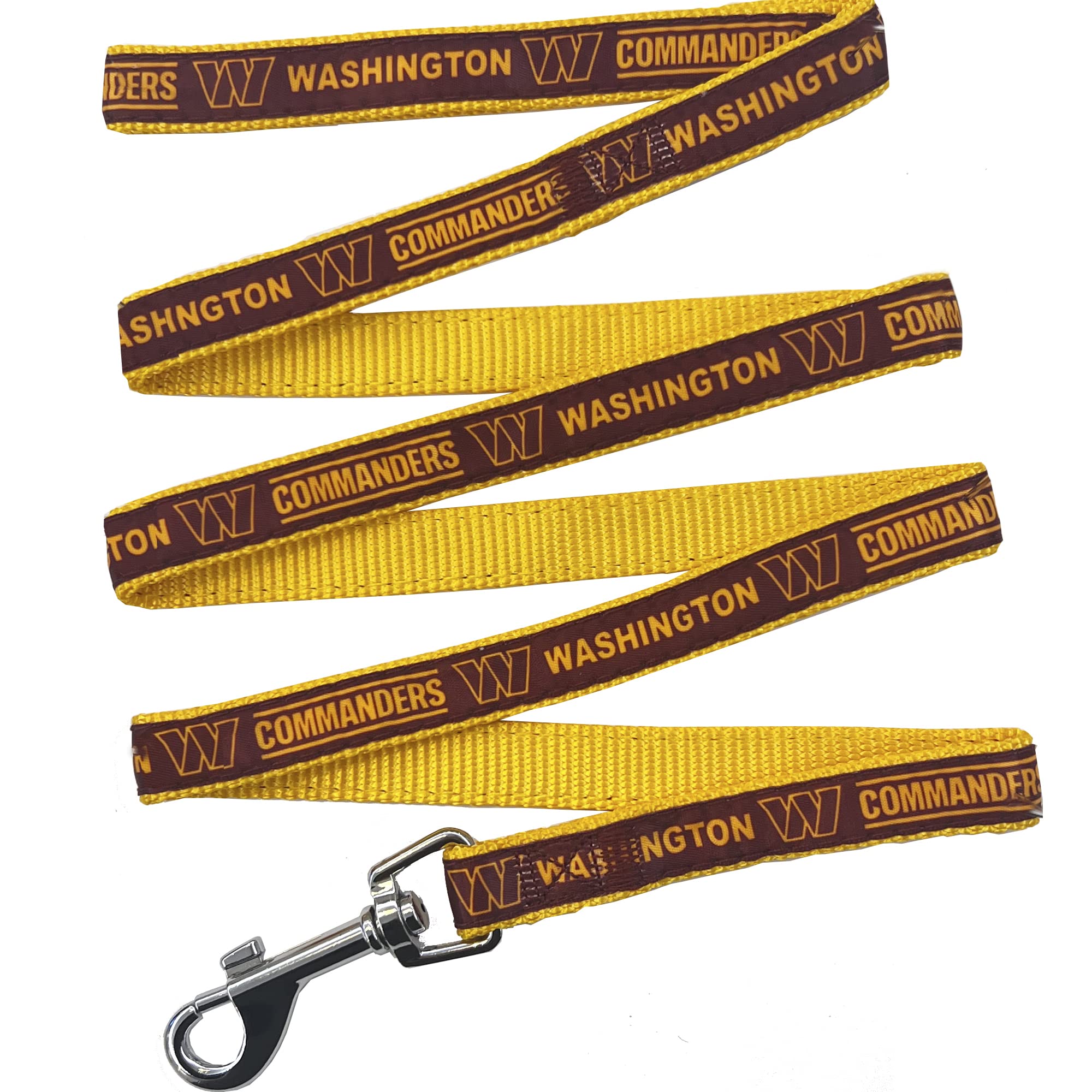 Nfl Pet Washington Commanders Dog Leash, Large Football Team Leash For Dogs & Cats - Shiny & Colorful, Licensed By The Nfl