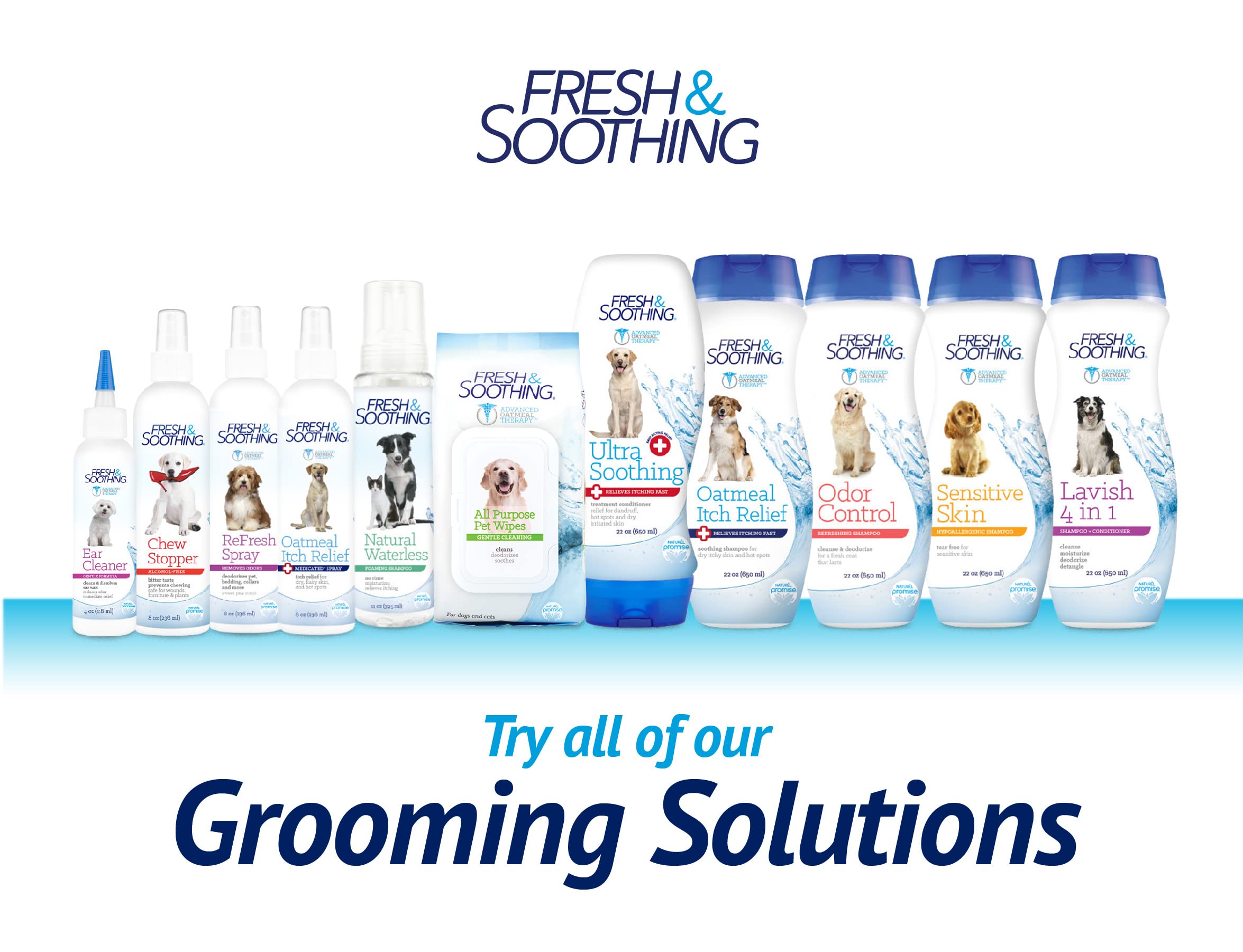 Naturel Promise Fresh & Soothing Oatmeal Itch Relief Shampoo For Pets, 22Oz - Fast Acting Oatmeal Shampoo For Dogs And Cats To Relieve Itchy Skin - Soap, Dye, & Paraben Free - Made In The Usa