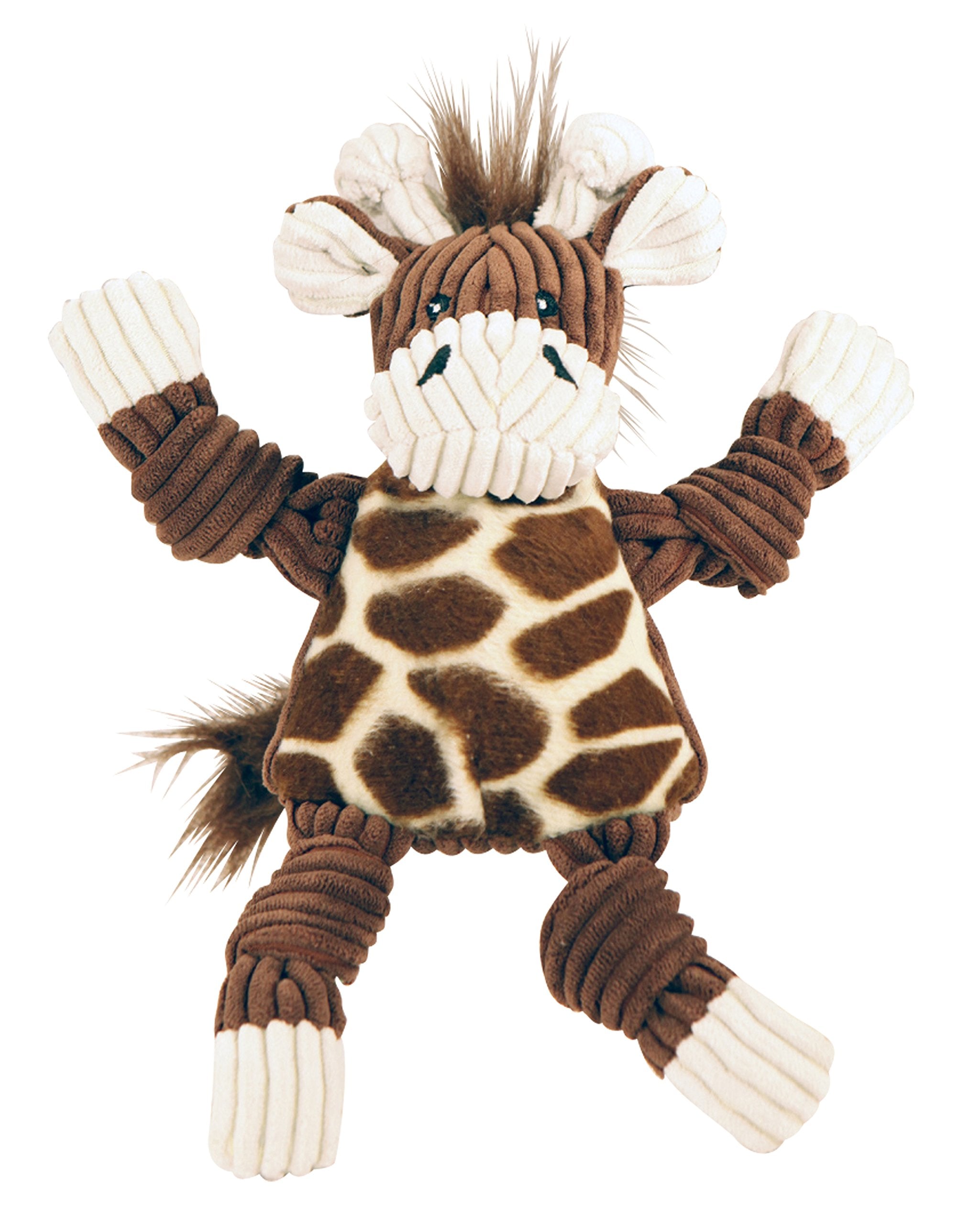 Hugglehounds Knotties Dog Toys For Large Dogs - Plush Dog Toy For Aggressive Chewers - Squeaky Interactive Puppy Toys - Soft Yet Tough, Durable Stuffed Pet Chew Toy For All Breedss | Large Giraffe