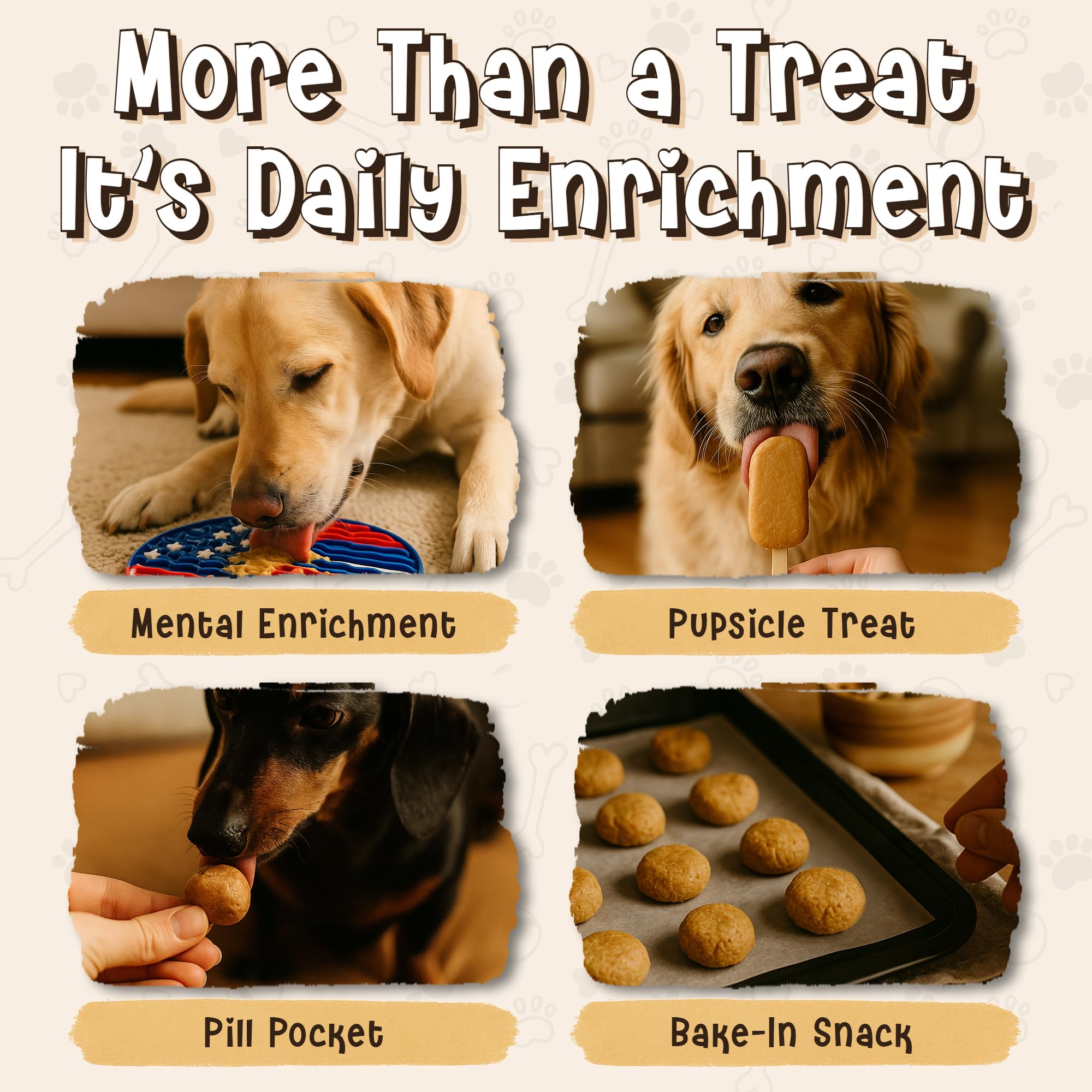 Zoomie Butter Original All Natural Dog Peanut Butter Spread. Human Grade, Healthy Dog Treat/Dog Food. Peanuts & Honey for Puppy