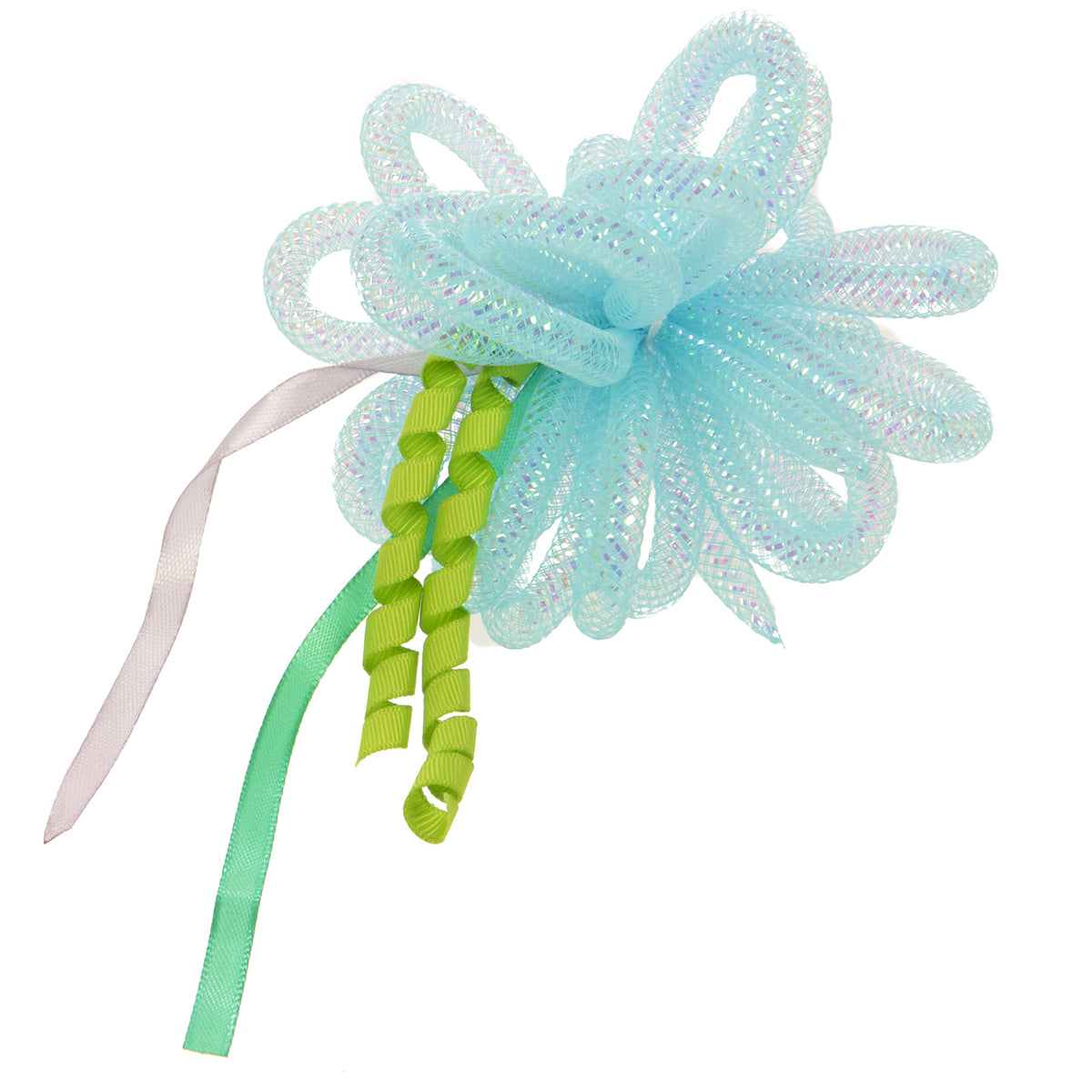 Petlinks Bow Burst Bouncy Mesh Cat Toy - Blue, One Size