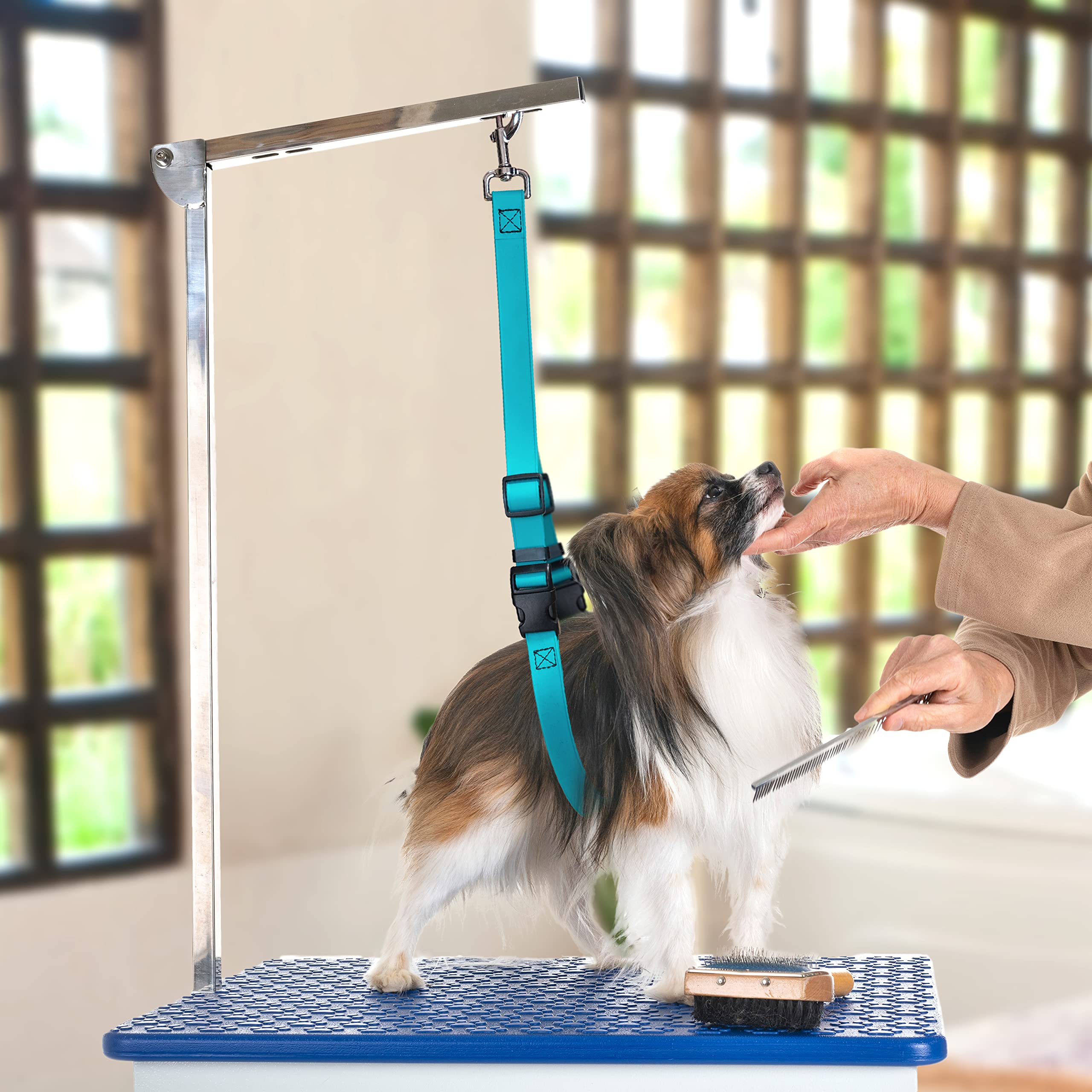 Jelly Pet Dog Belly Loop Restraint For Pet Grooming Table And Tub - Easy To Clean And Waterproof (Pink) | Made In The Usa