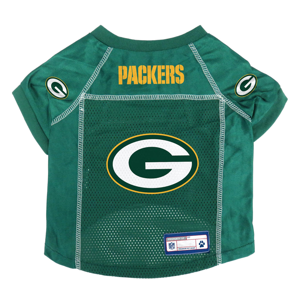 Littlearth Unisex-Adult Nfl Green Bay Packers Basic Pet Jersey, Team Color, Small