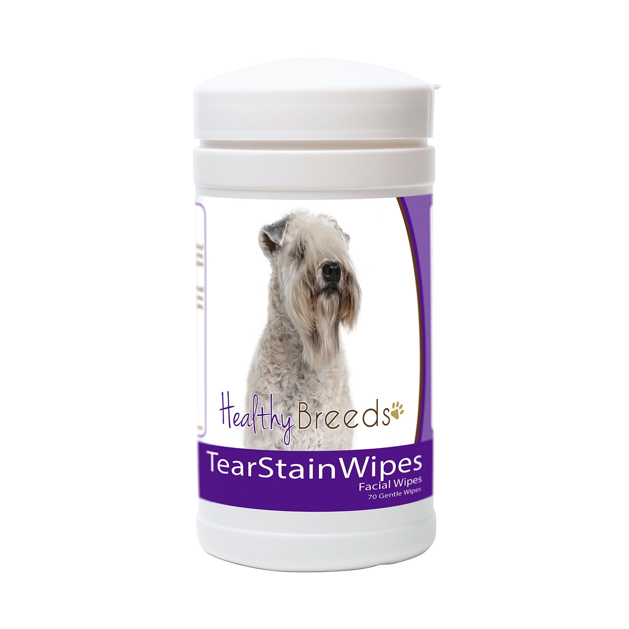 Healthy Breeds Soft Coated Wheaten Terrier Tear Stain Wipes 70 Count