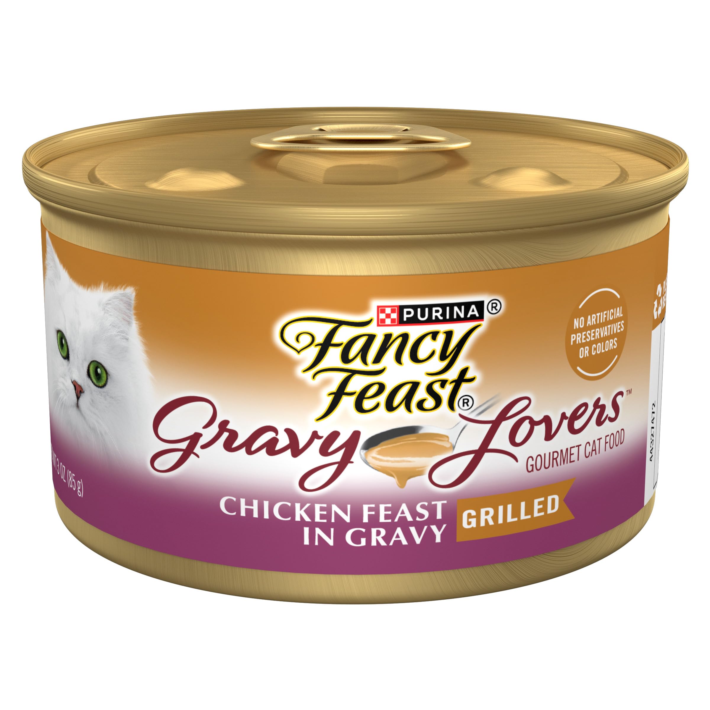 Purina Fancy Feast Gravy Lovers Chicken Feast in Gravy Gourmet Cat Food in Wet Cat Food Gravy - (Pack of 24) 3 oz. Cans