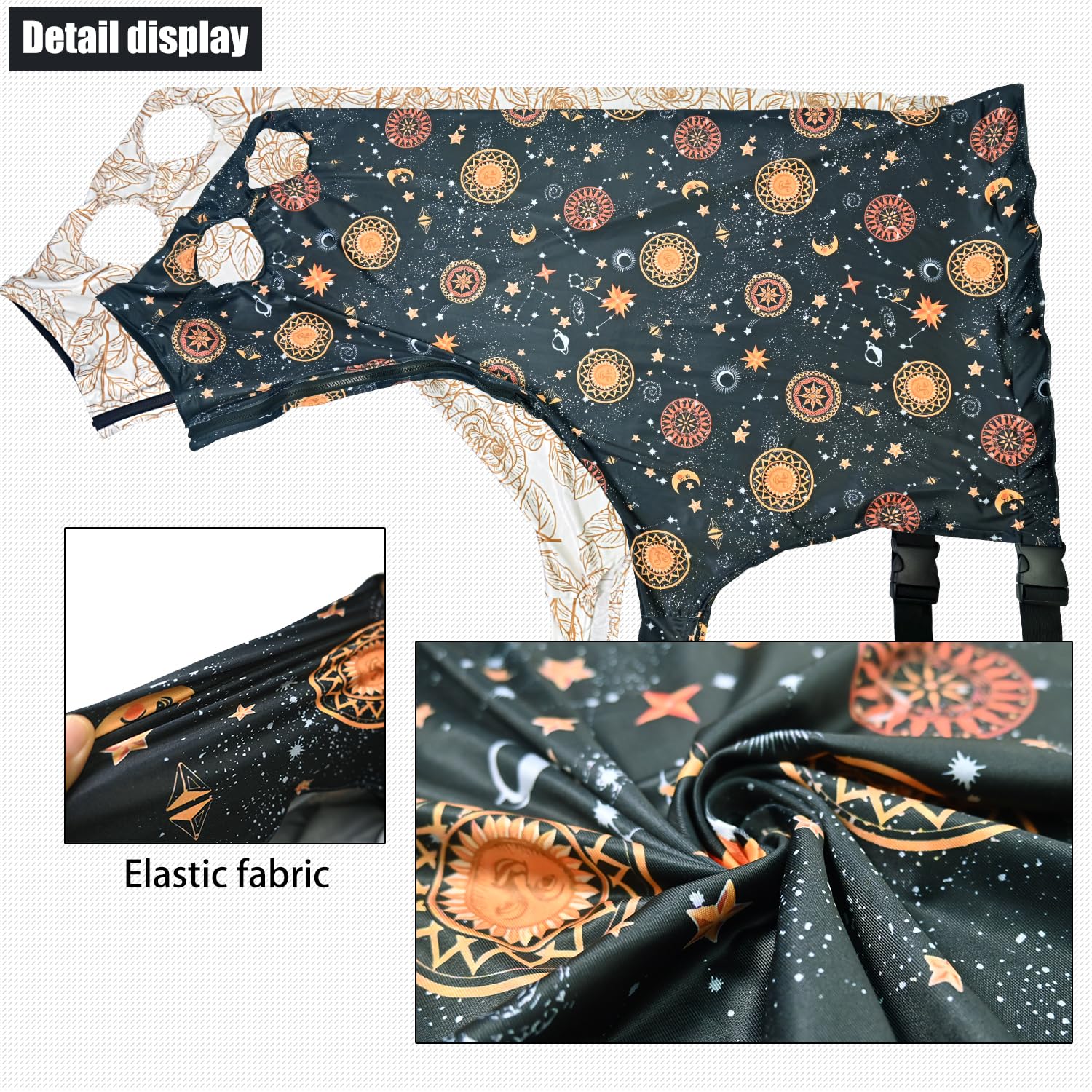 Horse Slicker Hood With Zipper Of 2 Set: Snug Fit, No-Ears Design, And Extra Large Eye Holes For Face, Shoulders, Mane, Chest, A