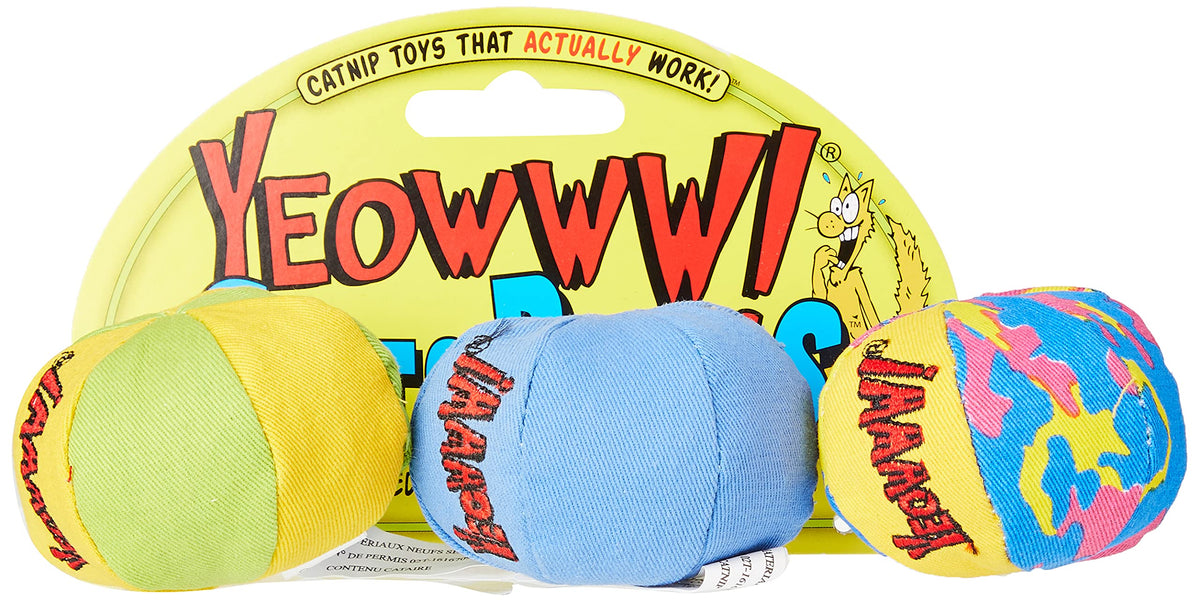 Yeowww My Cats Balls, 3 Balls Per Pack