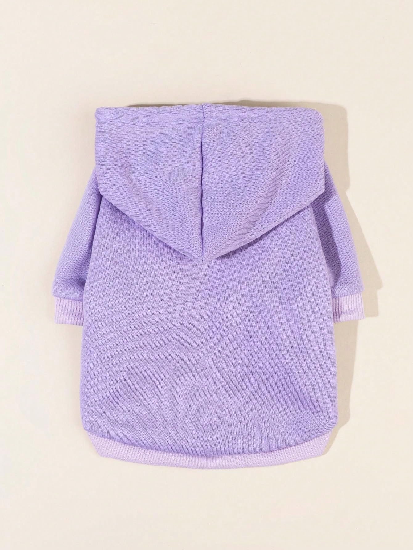 QWINEE Basic Dog Hoodie, Dog Warm Jacket, Cat Apparel, Dog Shirt, Dog Clothes for Puppy Kitten Small Medium Dogs Cats Mauve Purp