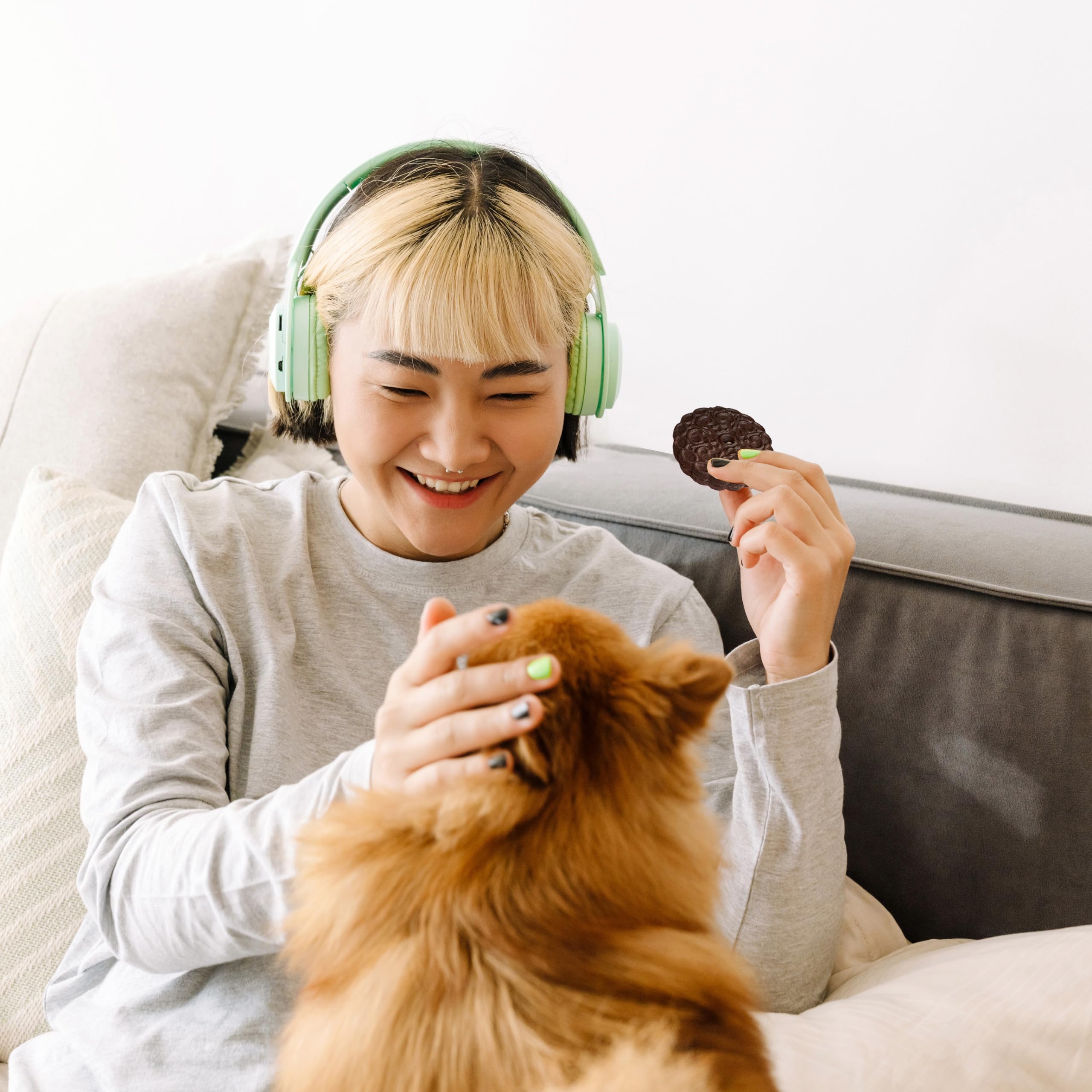 Exclusively Dog Carob Sandwich Cremes Cookies - All Natural Dog Treats, No Animal Byproducts, Baked in The USA, Ideal for Medium