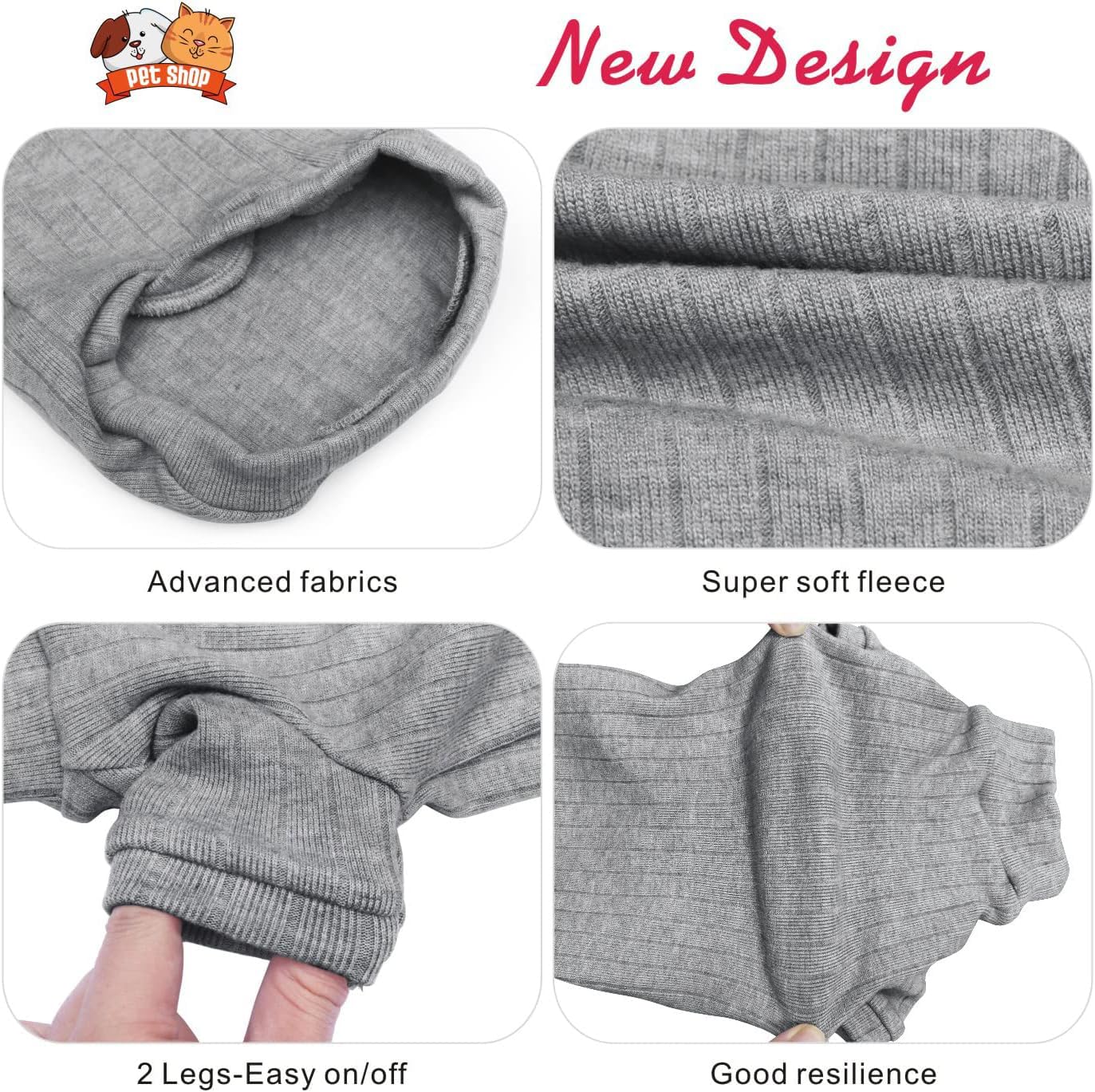 Idepet Sphynx Hairless Cats Sweater Shirt Kitten Soft Puppy Clothes Pullover Cute Cat Pajamas Jumpsuit Skin-Friendly Cotton Apparel Pet Winter Turtleneck For Cats And Small Dogs(X-Small, Gray)