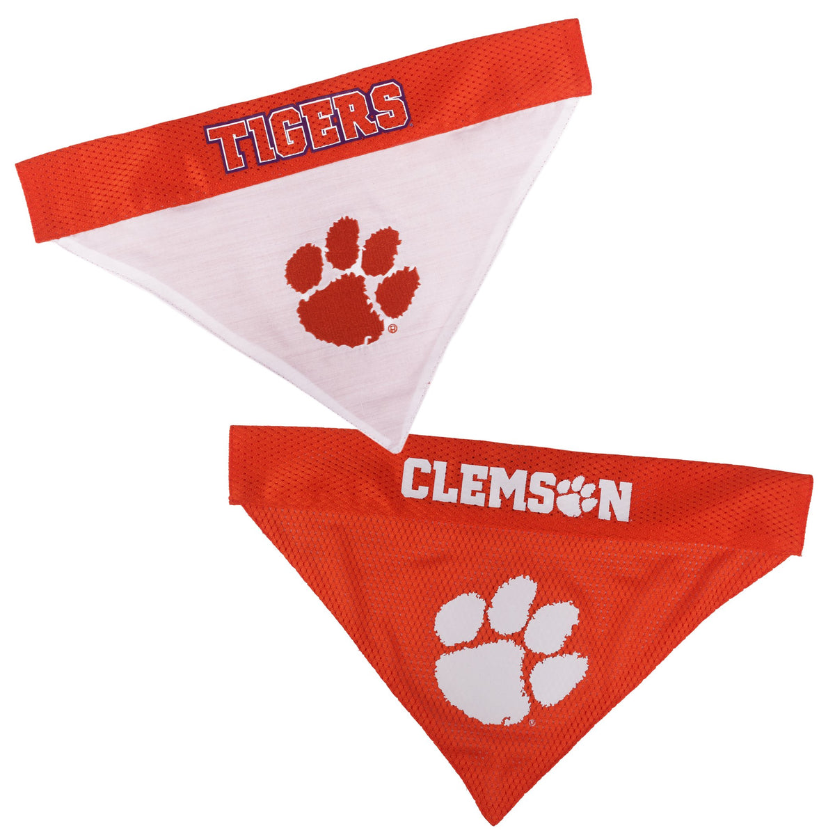 Pets First Collegiate Pet Accessories, Reversible Bandana, Clemson Tigers Size Xx-Large