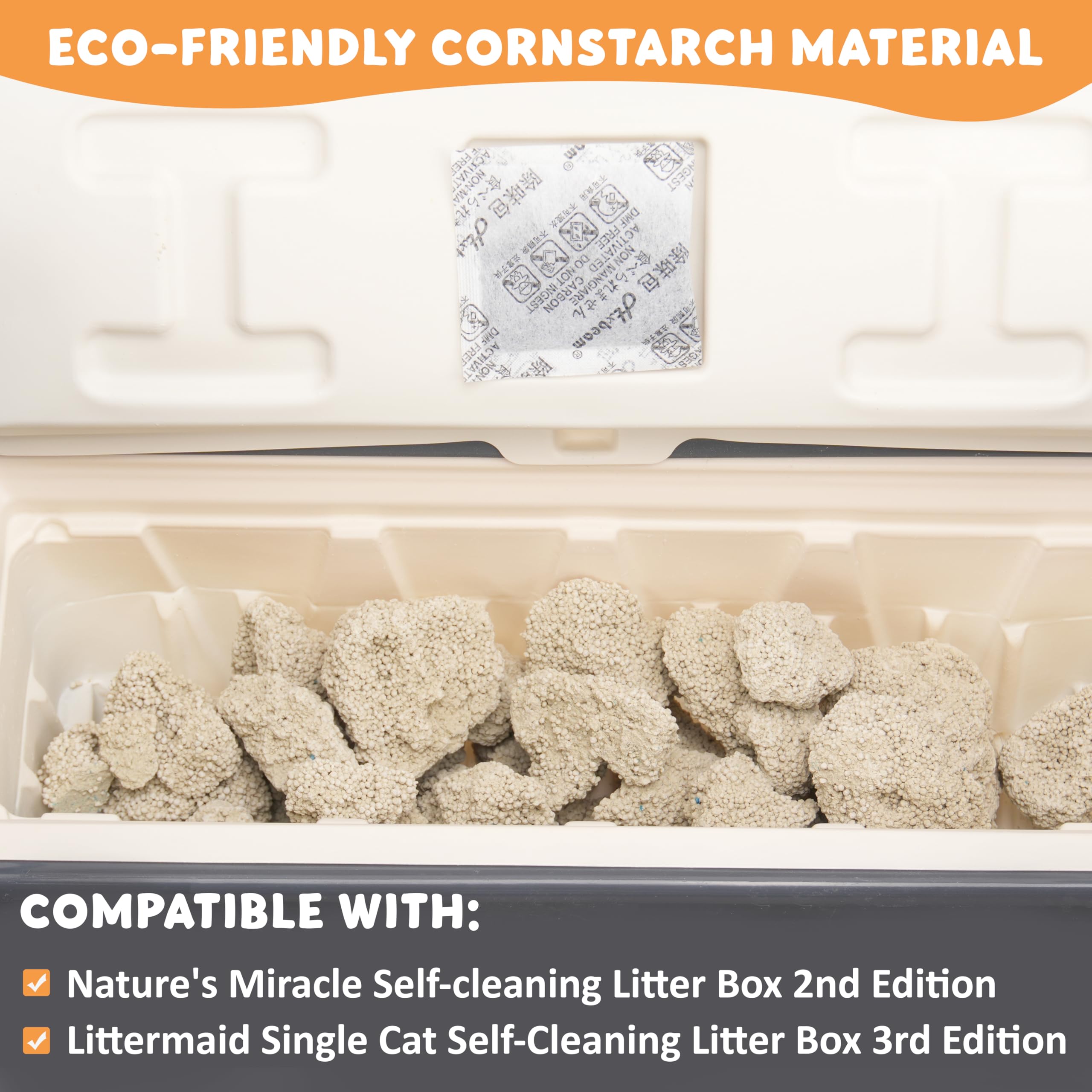 30 Packs Disposable Waste Receptacles Compatible With Nature'S Miracle Litter Box 2Nd & Littermaid Litter Box 3Rd, Kitten Litter