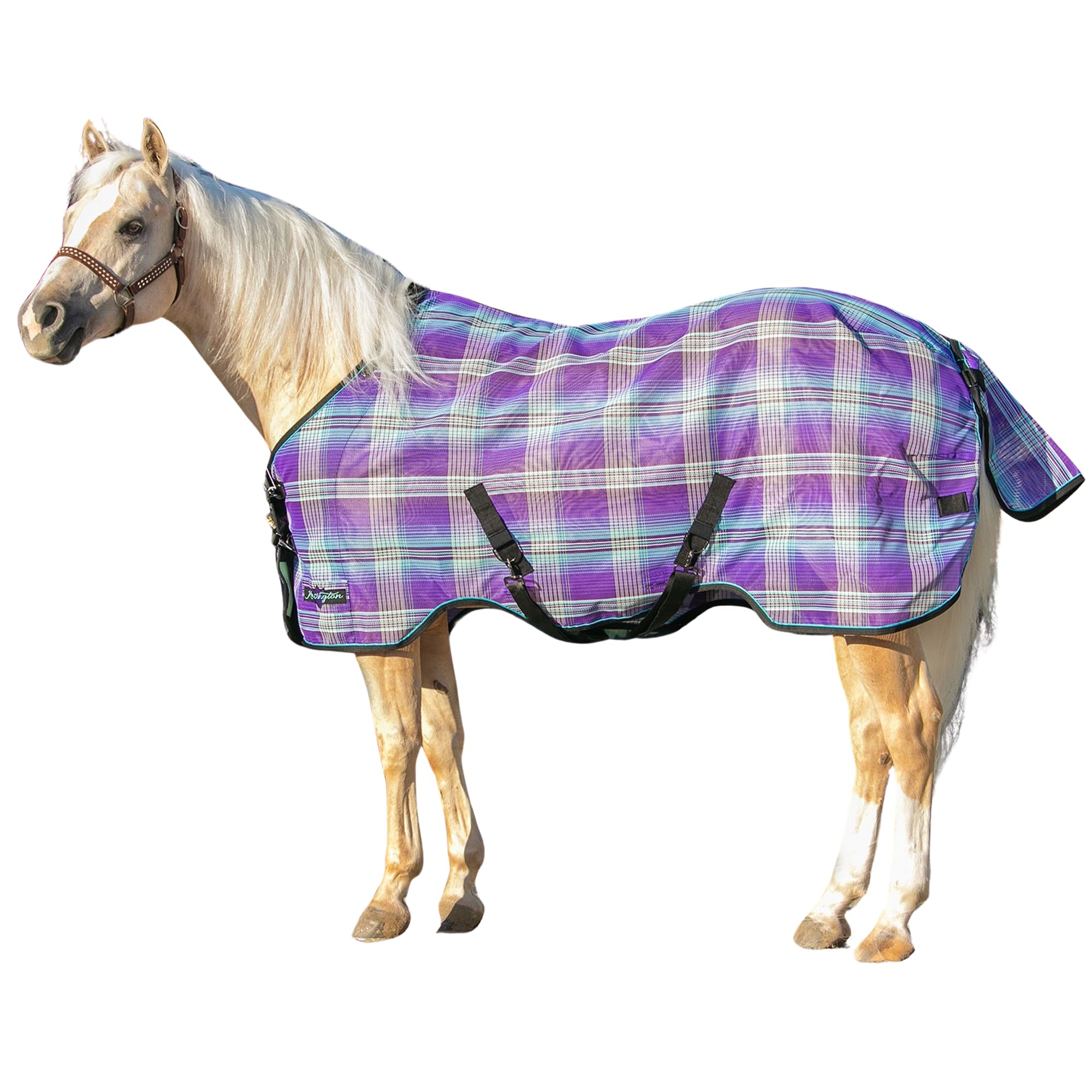 Kensington Breathable And Uv Protective Sheet Surefit All Season Protection For Horse - 72'', Lavender Mint