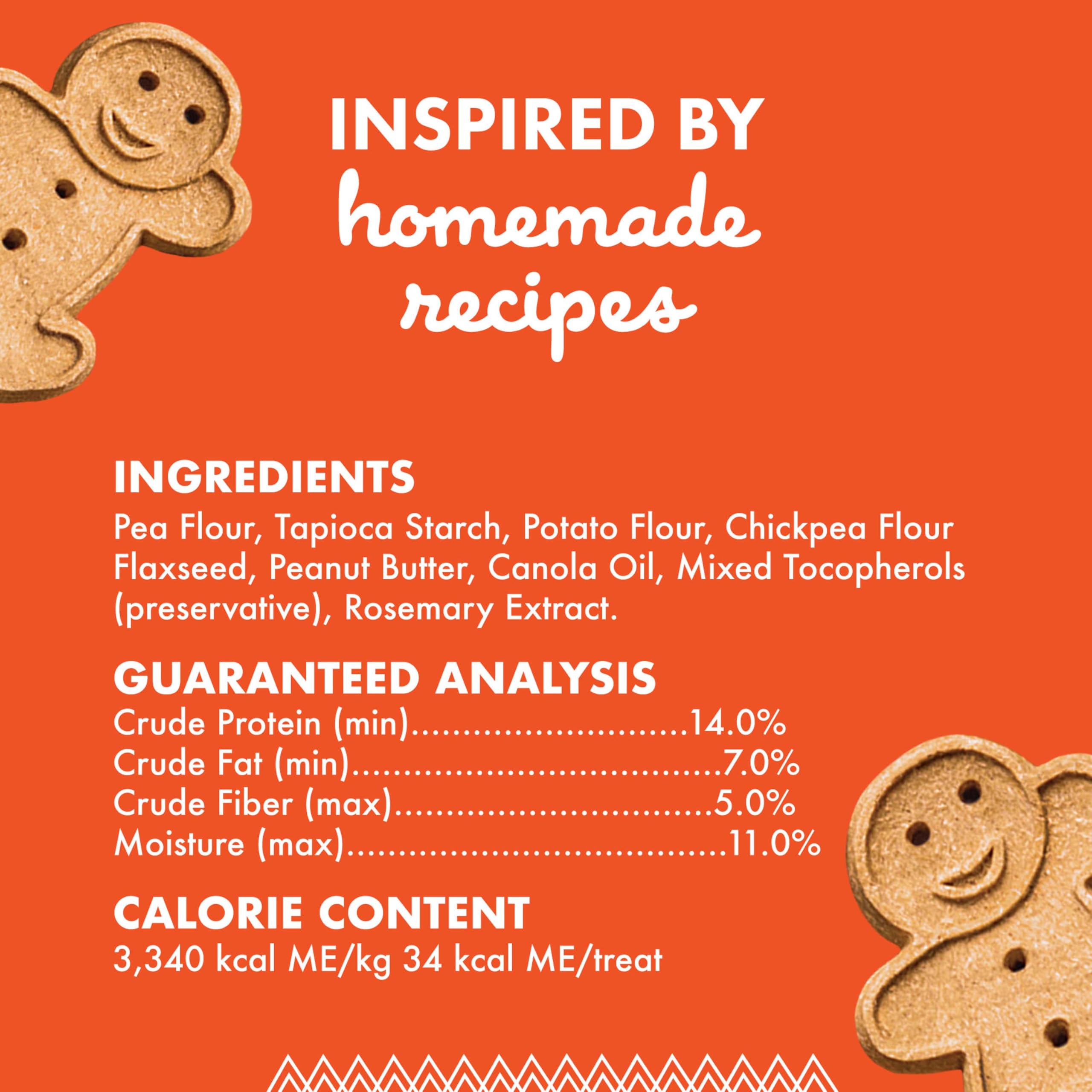 Buddy Biscuits 14 oz Box of Grain-Free Crunchy Dog Treats Made with Natural Peanut Butter