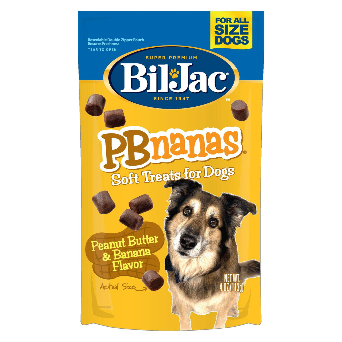 Bil-Jac Pb-Nanas Dog Treats 4Oz