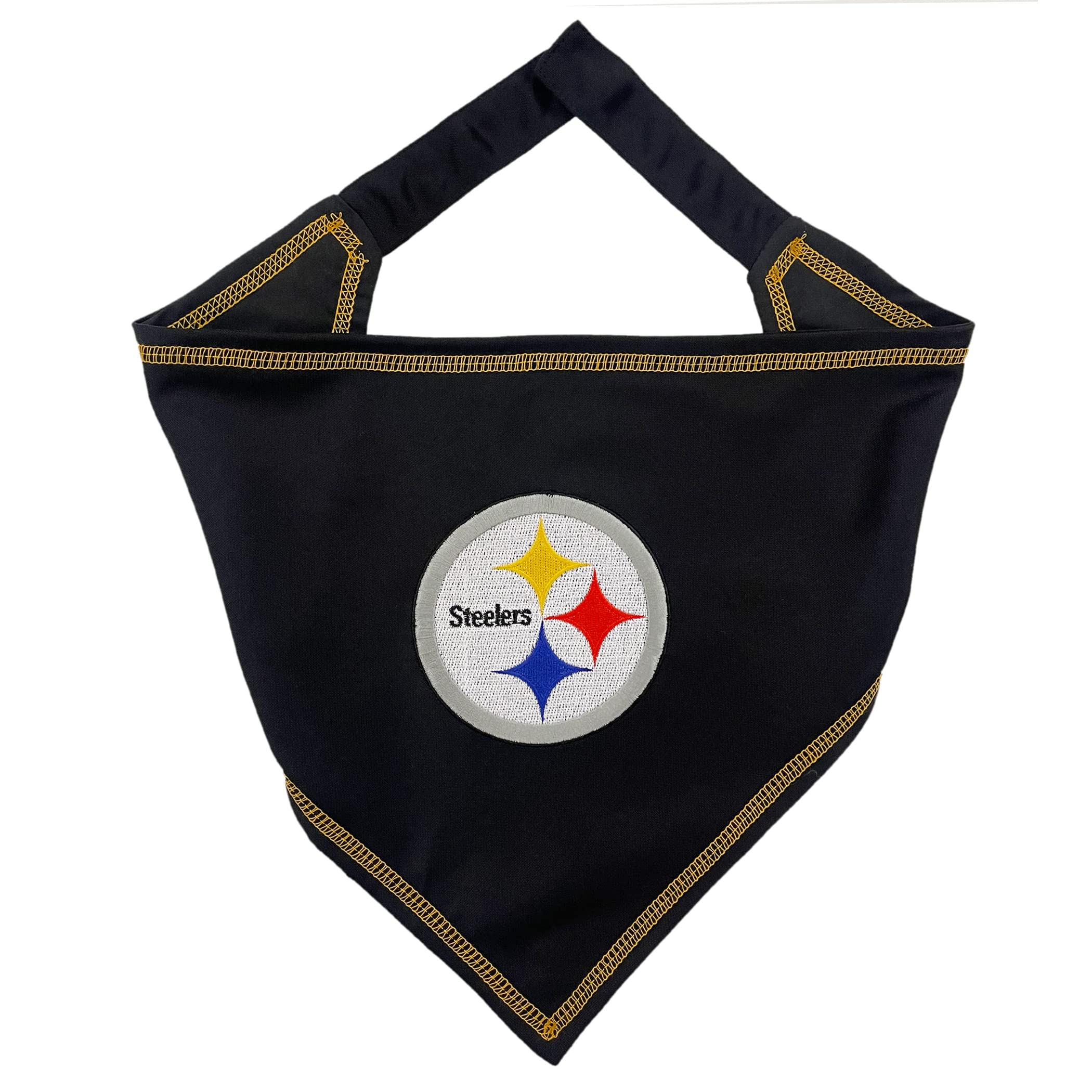 Pets First Nfl Pittsburgh Steelers Tie Bandana, Small/Medium. Dog Bandana Scarf Bib For Pet Cat Dog. The Ultimate Game-Day, Part
