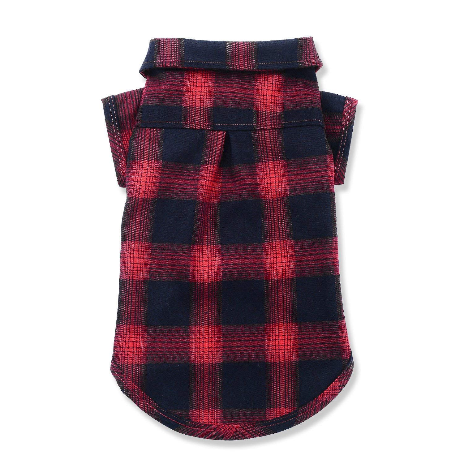 Koneseve Dog Shirt, Pet Plaid Clothes Shirt T-Shirt, Sweater Bottoming Shirt For Small Dog Cat Puppy Grid Adorable Wearing Stylish Cozy Halloween,Christmas Costumes {Red;M/Medium}