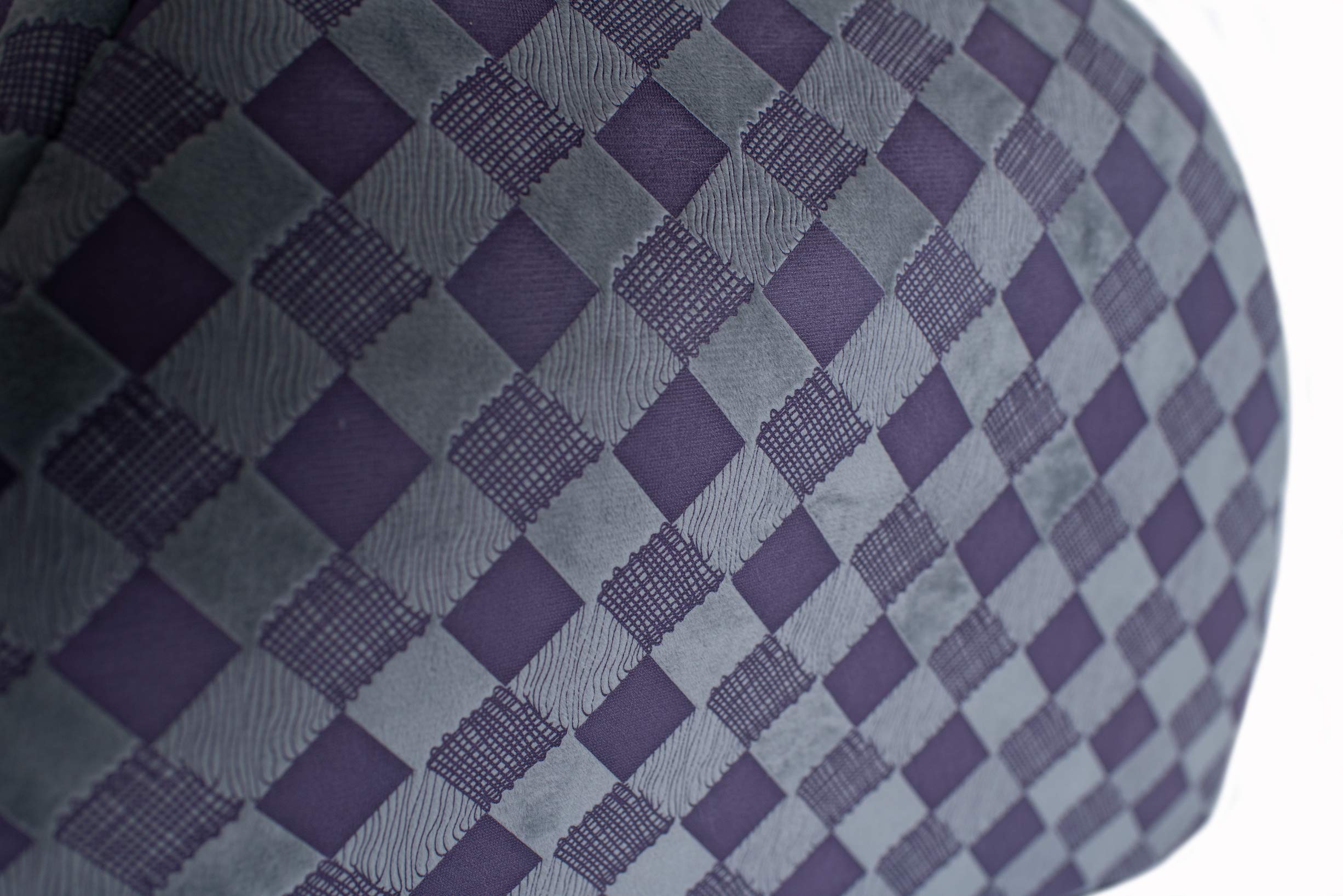 Armarkat Cat Bed Model C65HHG/LS, Purple Gray Combo Checkered Pattern