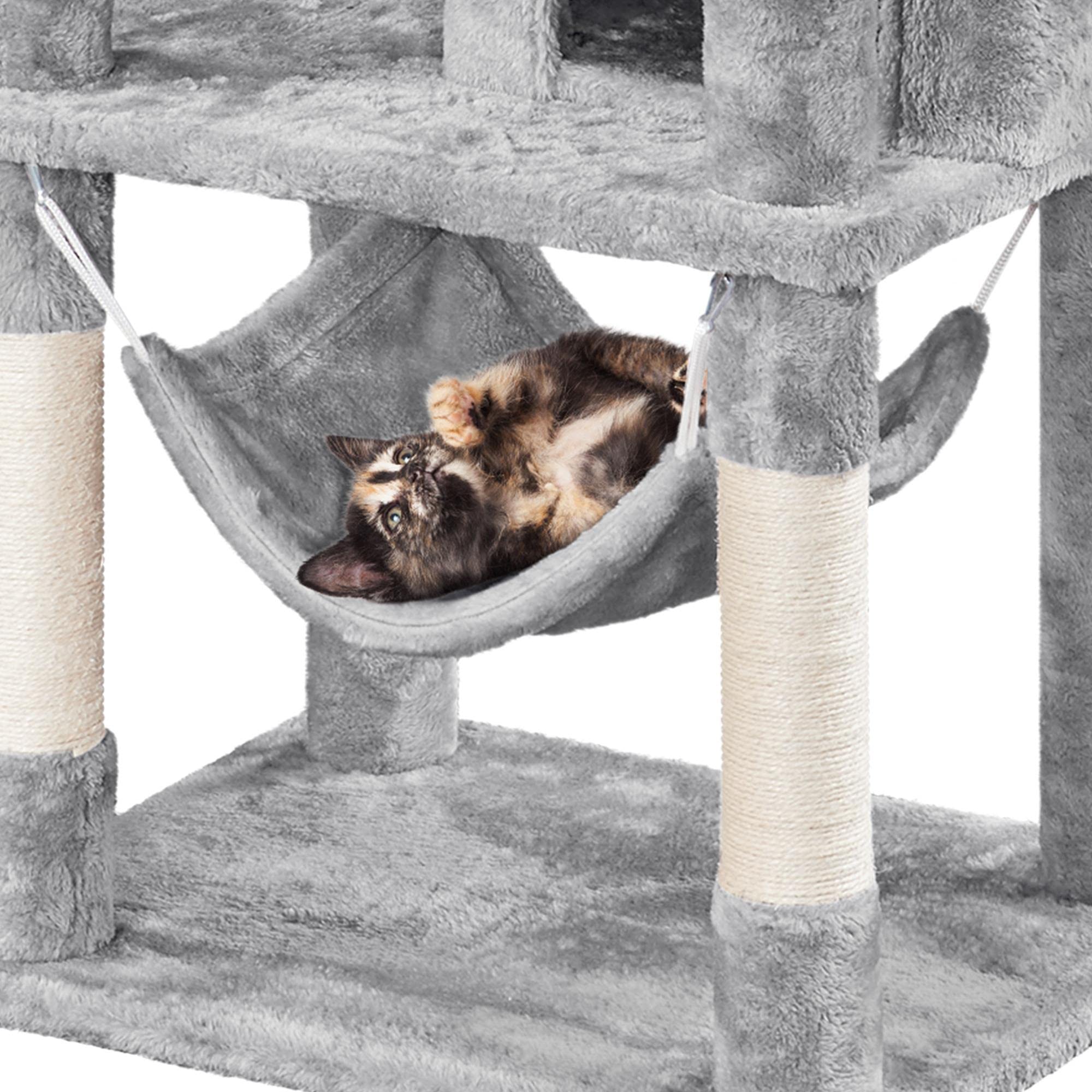 Yaheetech Cat Tree, 67In Large Cat Tower For Indoor Cats, Multi-Level Scratching Post With 3 Cat Teaser Sticks & Condo, Cat Acti