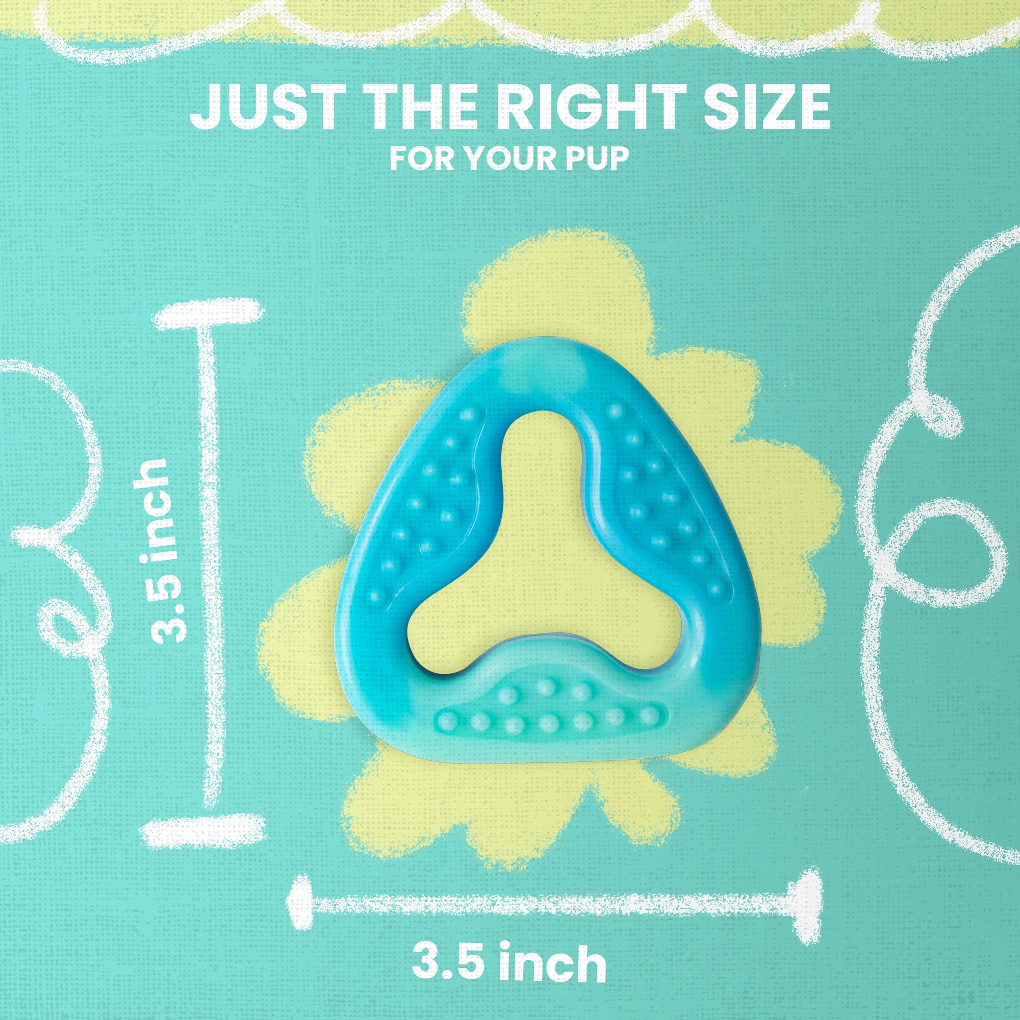 Snugarooz Go Stuff Yourself Triangle Toy - Eco-Conscious , Treat-Dispensing TPR Design - Durable, Interactive Fun for Chewing, T