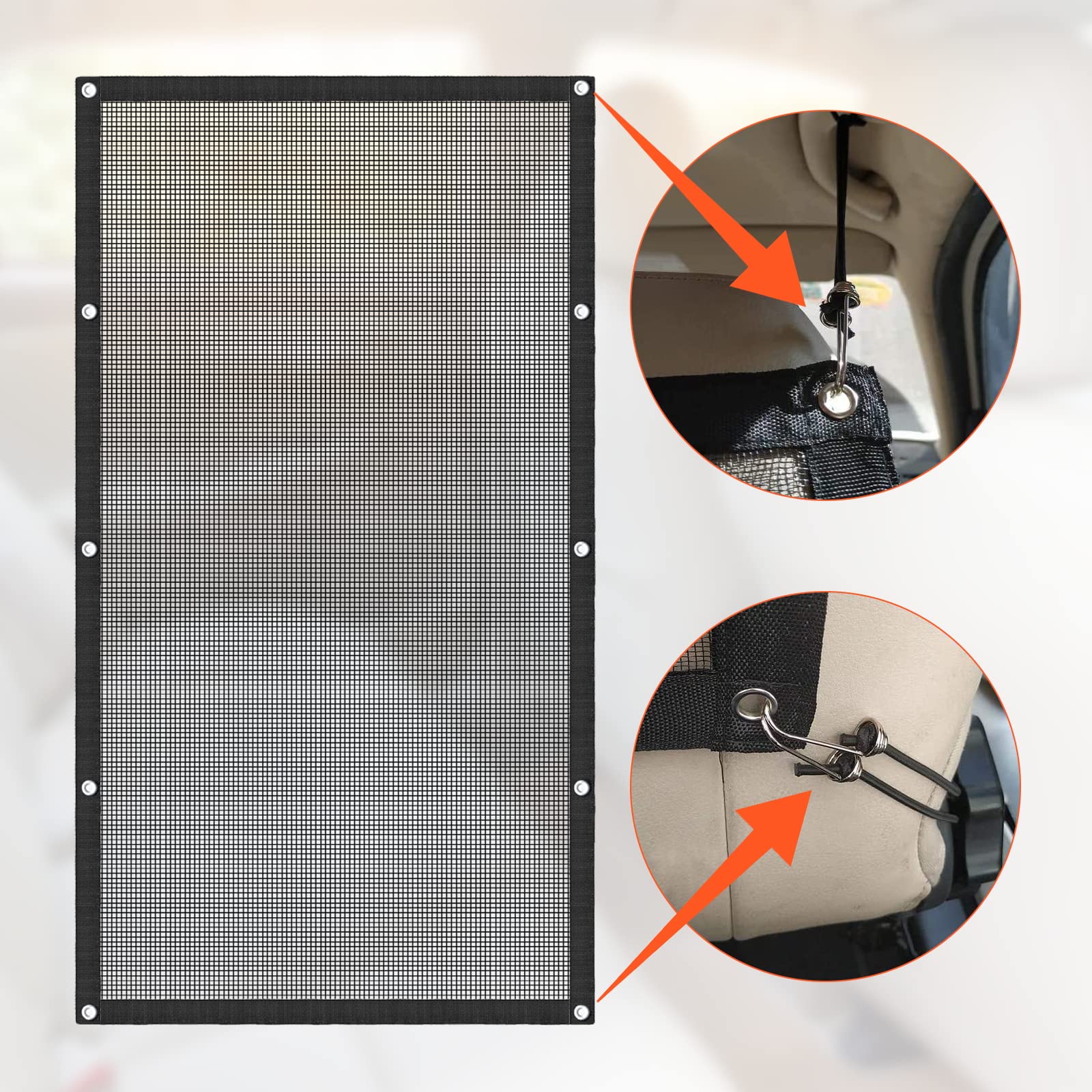 Starroad-Tim Dog Car Barrier Pet Car Divider Net With Adjusting Rope And Hook Multifunctional Car Dog Guardrail Used For Suv Car