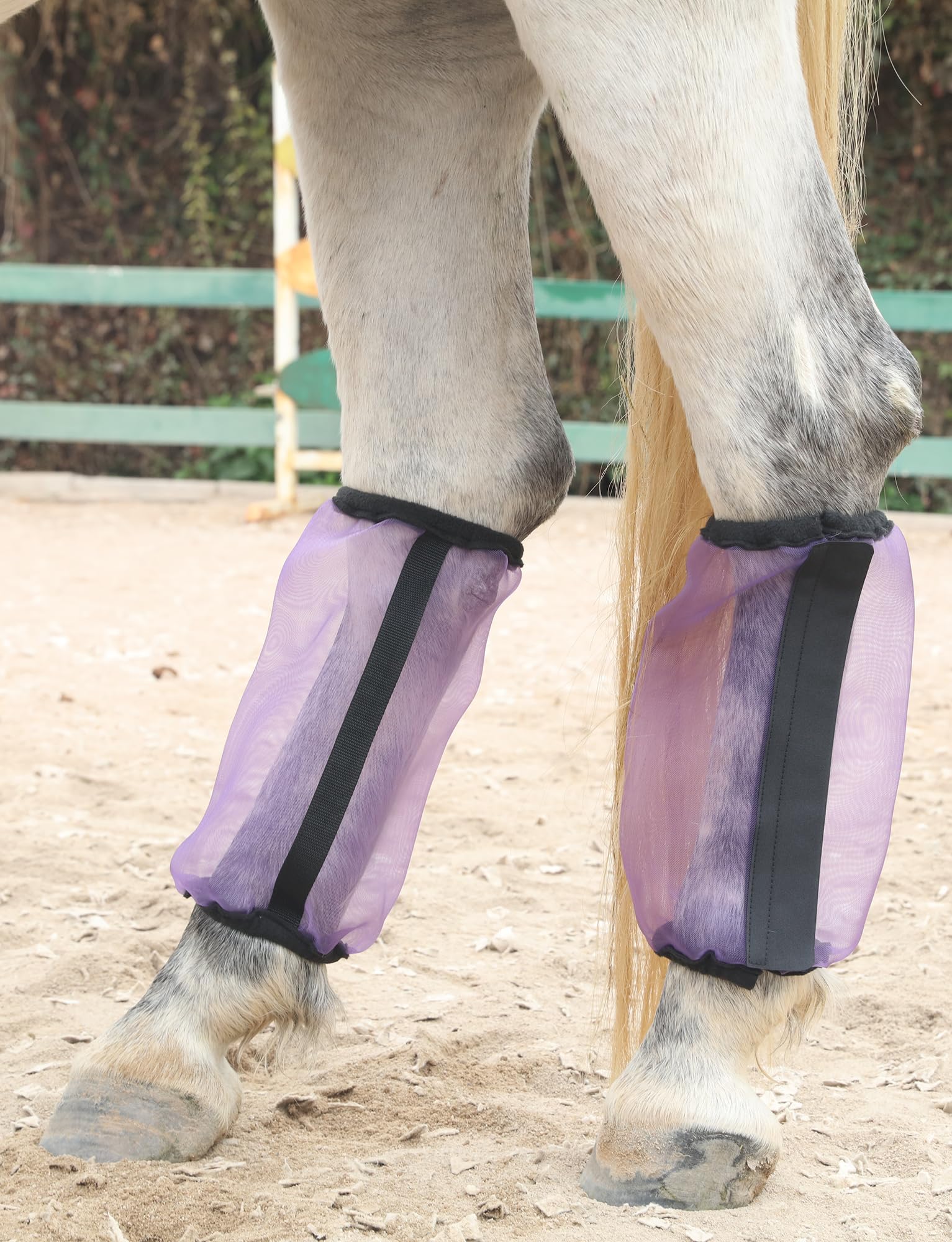 Leaforest Loose Fitting Horse Fly Boots Breathable Fine Mesh Leggings Protection Leg Wrap Cover For Reduce Stomping, Stress And
