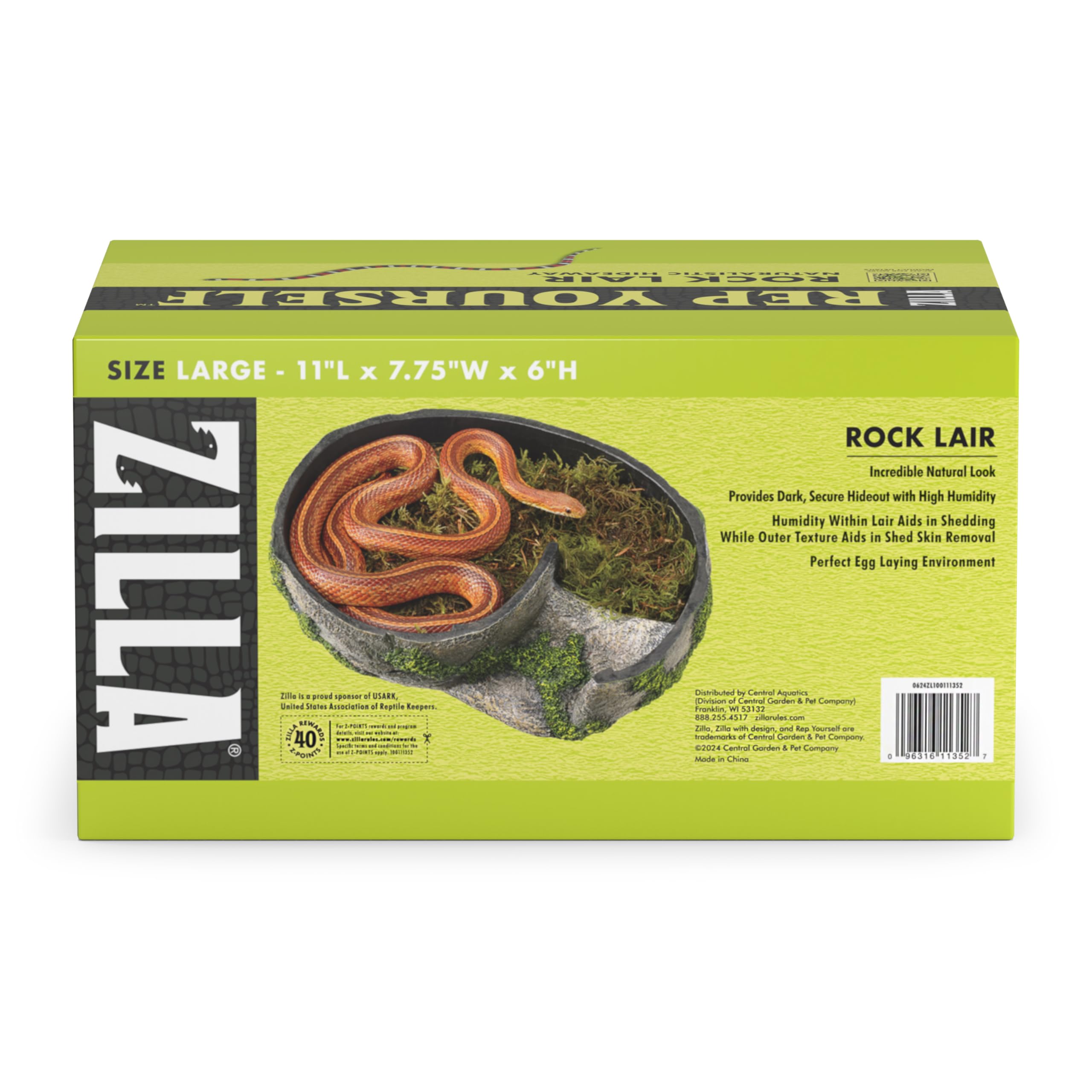 Zilla Pet Terrarium Rock Lair, Large