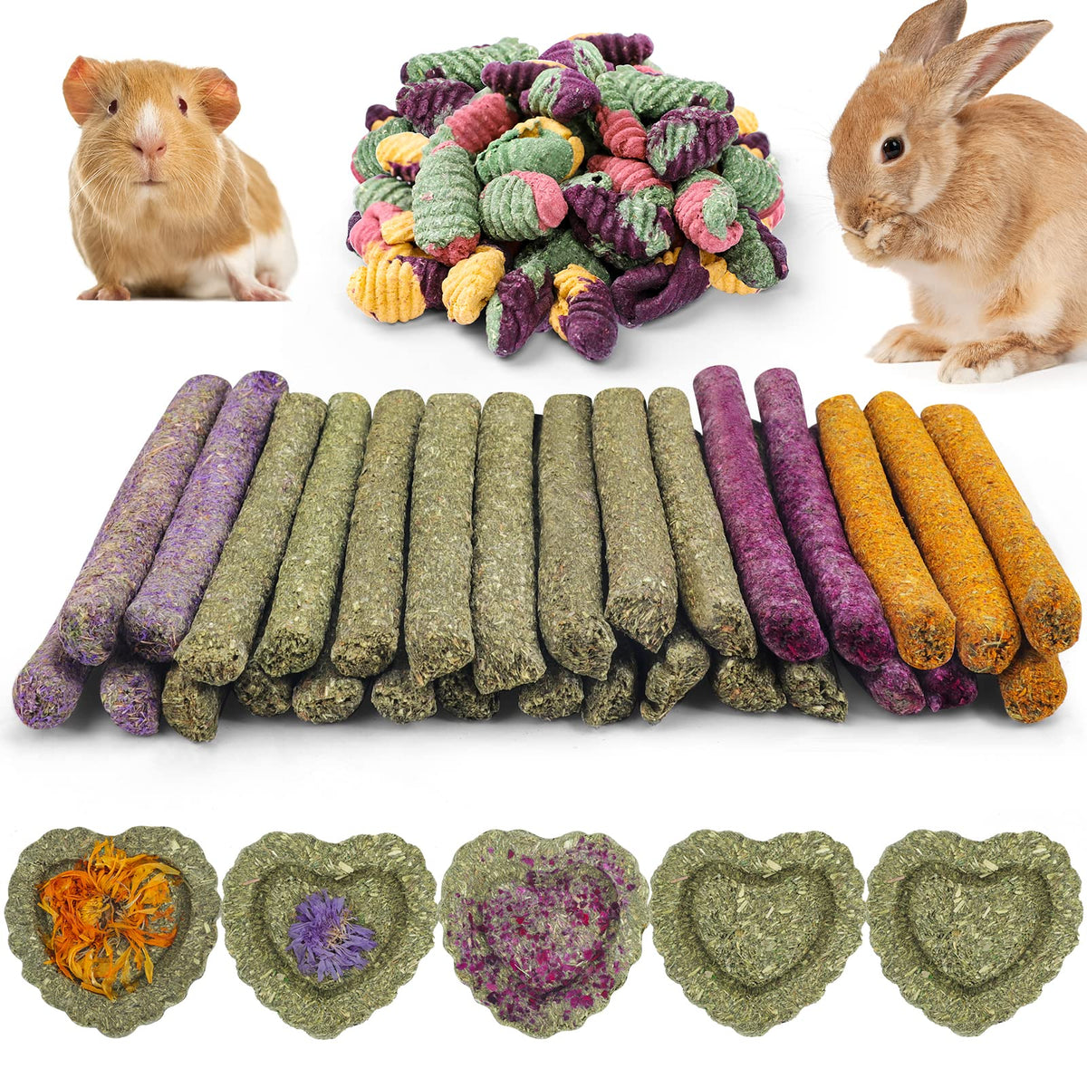 Rabbit Toys For Bunnies Rabbit Chew Toys For Teeth Bunny Toys For Rabbits Guinea Pig Toys Chew Treats Toys,Timothy Hay Sticks For Chinchillas Hamsters Rabbit Guinea Pig Rats And Animals Teeth Care