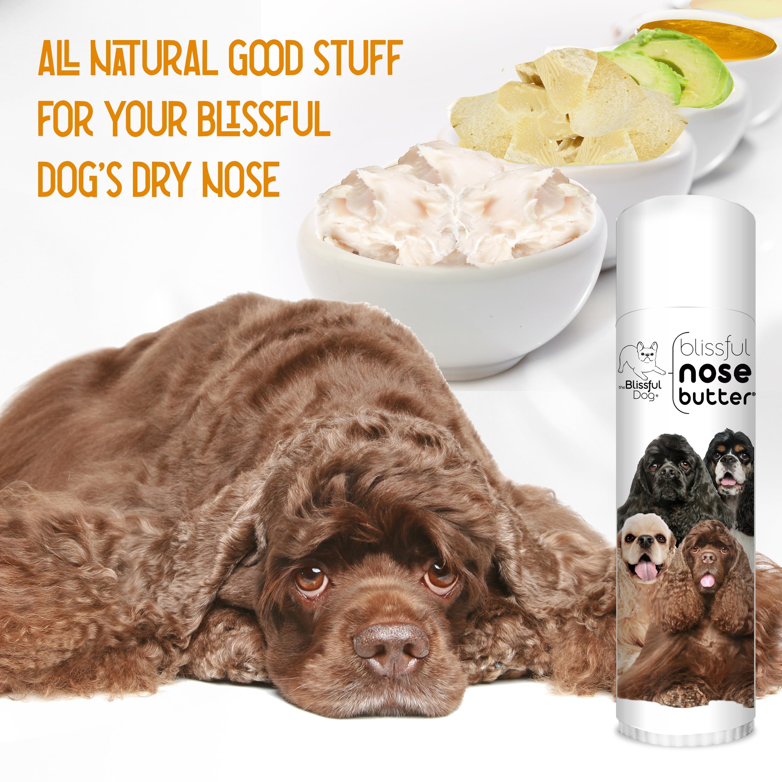 The Blissful Dog Cocker Spaniel Unscented Nose Butter