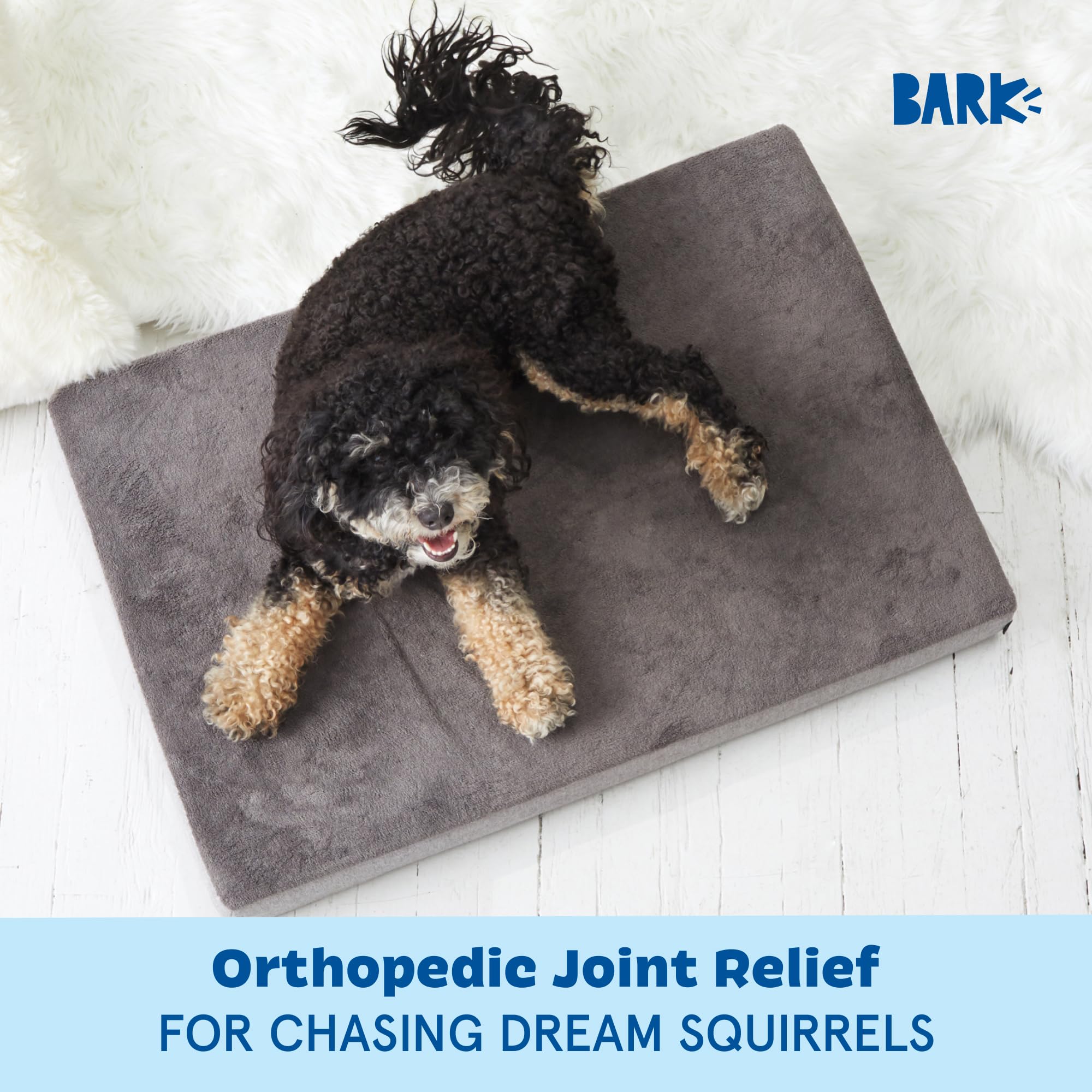Barkbox Orthopedic Dog Bed with Memory Foam, Premium Comfort for Dogs and Puppies, Dog Beds for Joint Relief and Restful Sleep,