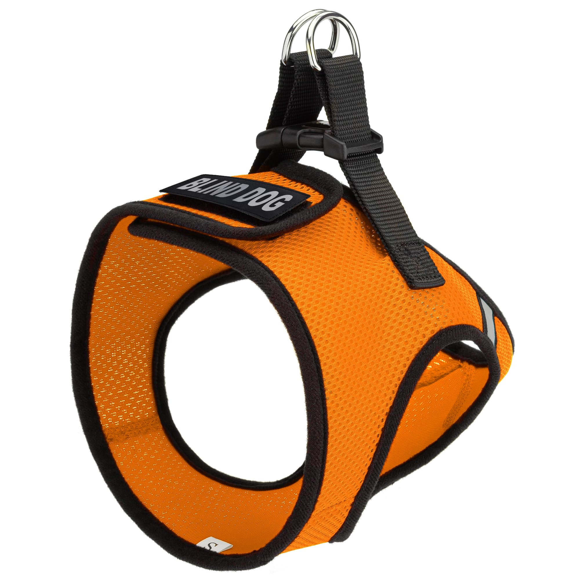 Dogline Boston Step In Mesh Dog Harness With Blind Dog Patch No Choke Pet Vest Soft Gentle Padded Chest Halter For Puppies Small