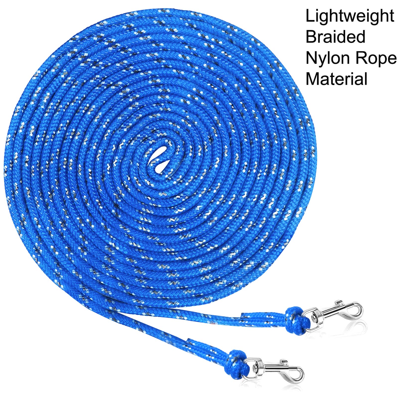 Rypet Reflective Cat Long Leash 15 Ft Escape Proof Walking Leads Yard Long Leashes Durable Safe Personalized Extender Leashs Tra