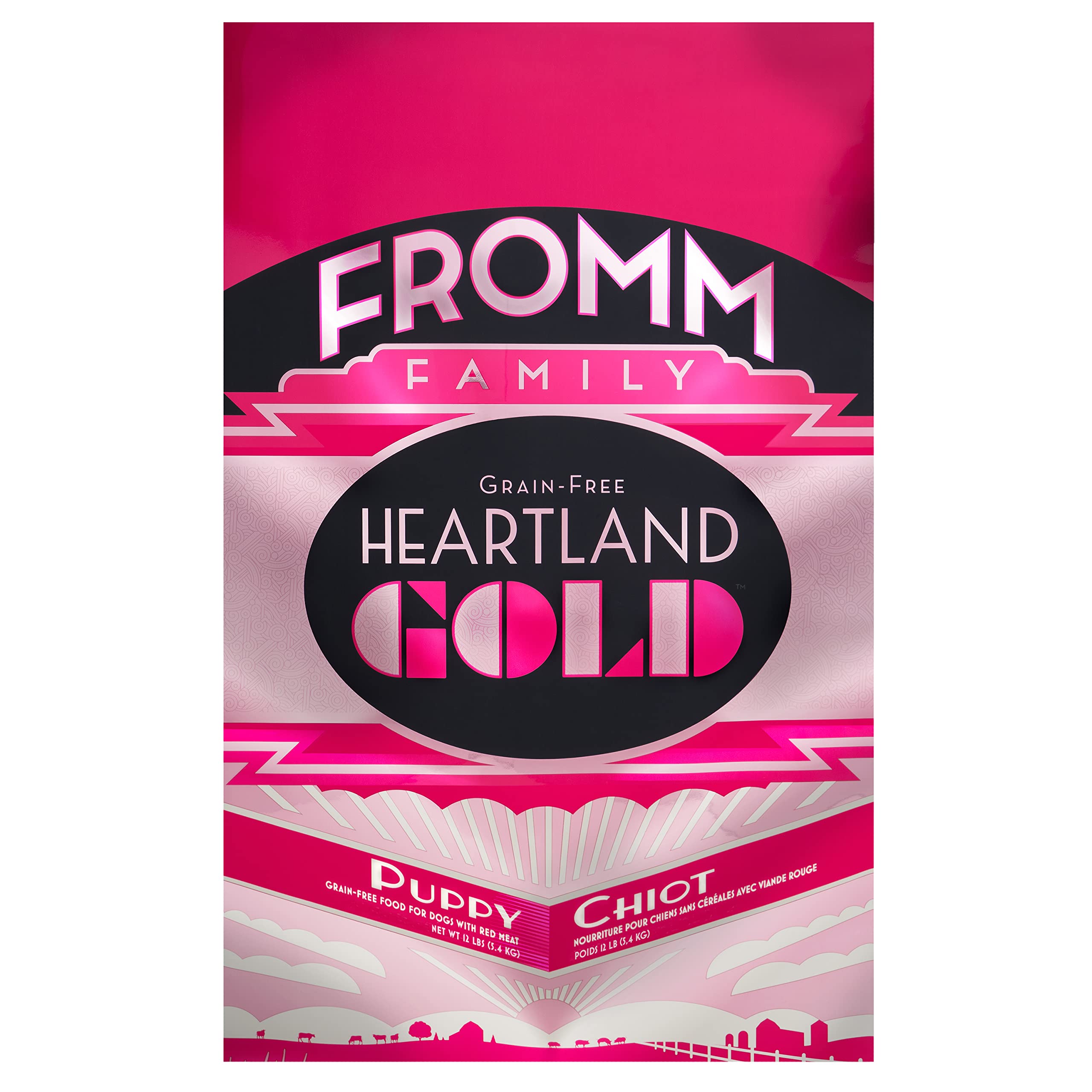 Fromm Heartland Gold Puppy Premium Dry Dog Food - Dry Puppy Food for Medium & Small Breeds - Beef Recipe - 12 lb