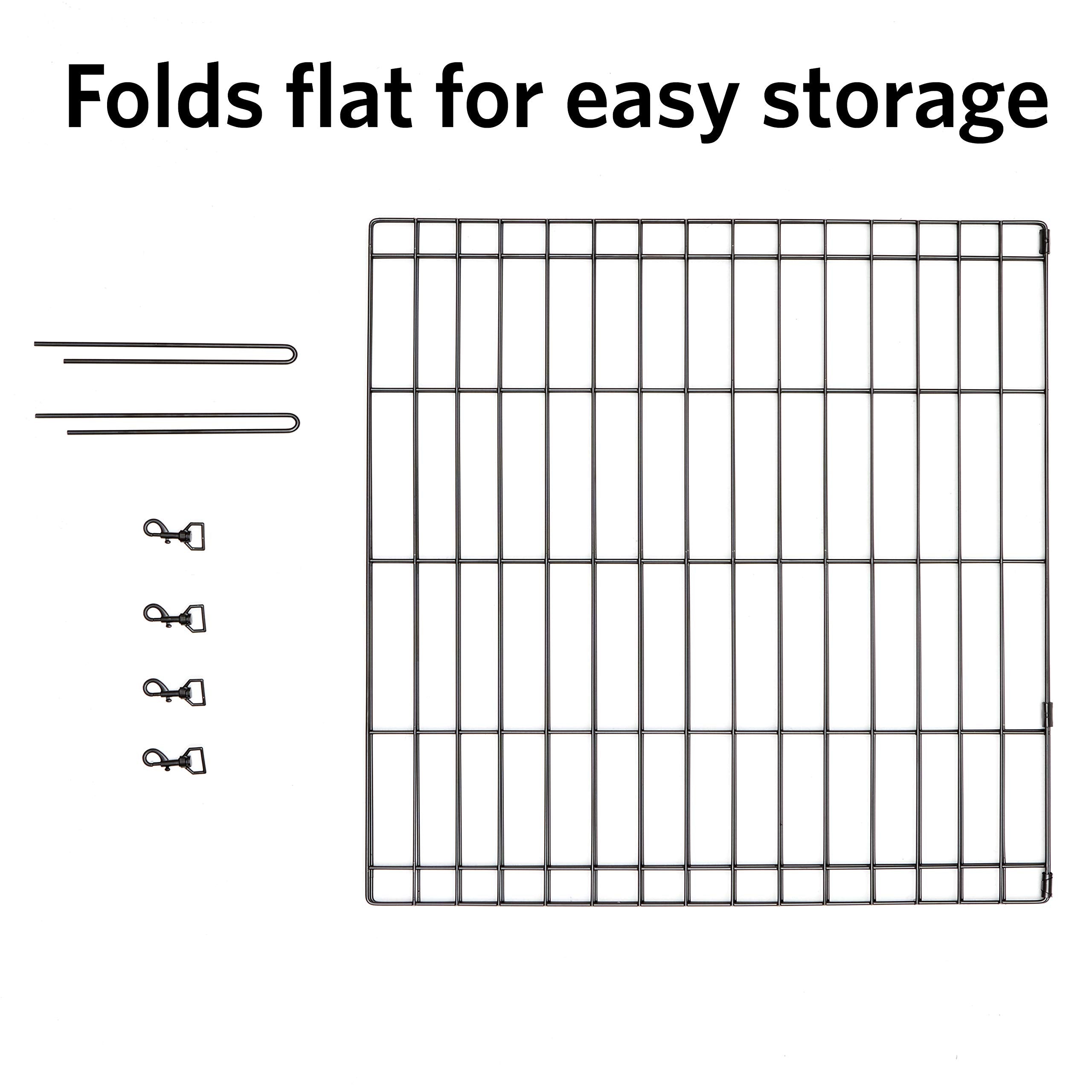 Midwest Homes For Pets Universal Pet Playpen 2-Panel Extension Kit | Fits Metal 24-Inch Dog Pens | Kit Measures 24H X 47.50W Inc