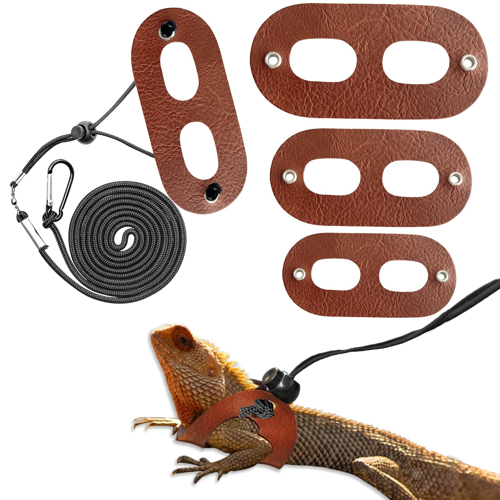 Bearded Dragon Travel Backpack With Harness And Leash Set,Lizard Backpack Travel Carrier,Space Capsule Clear Bubble Window Astro