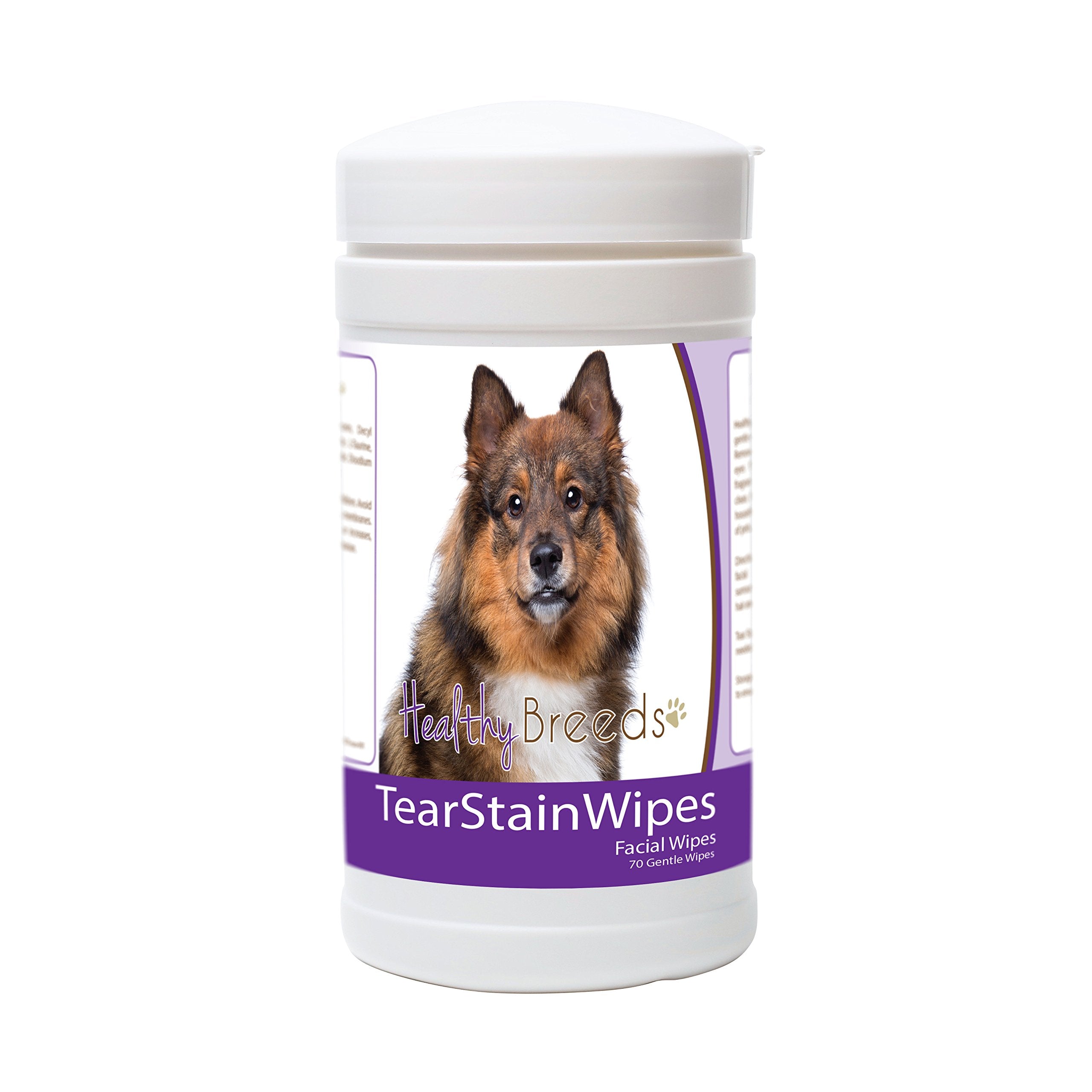 Healthy Breeds Eurasier Tear Stain Wipes 70 Count
