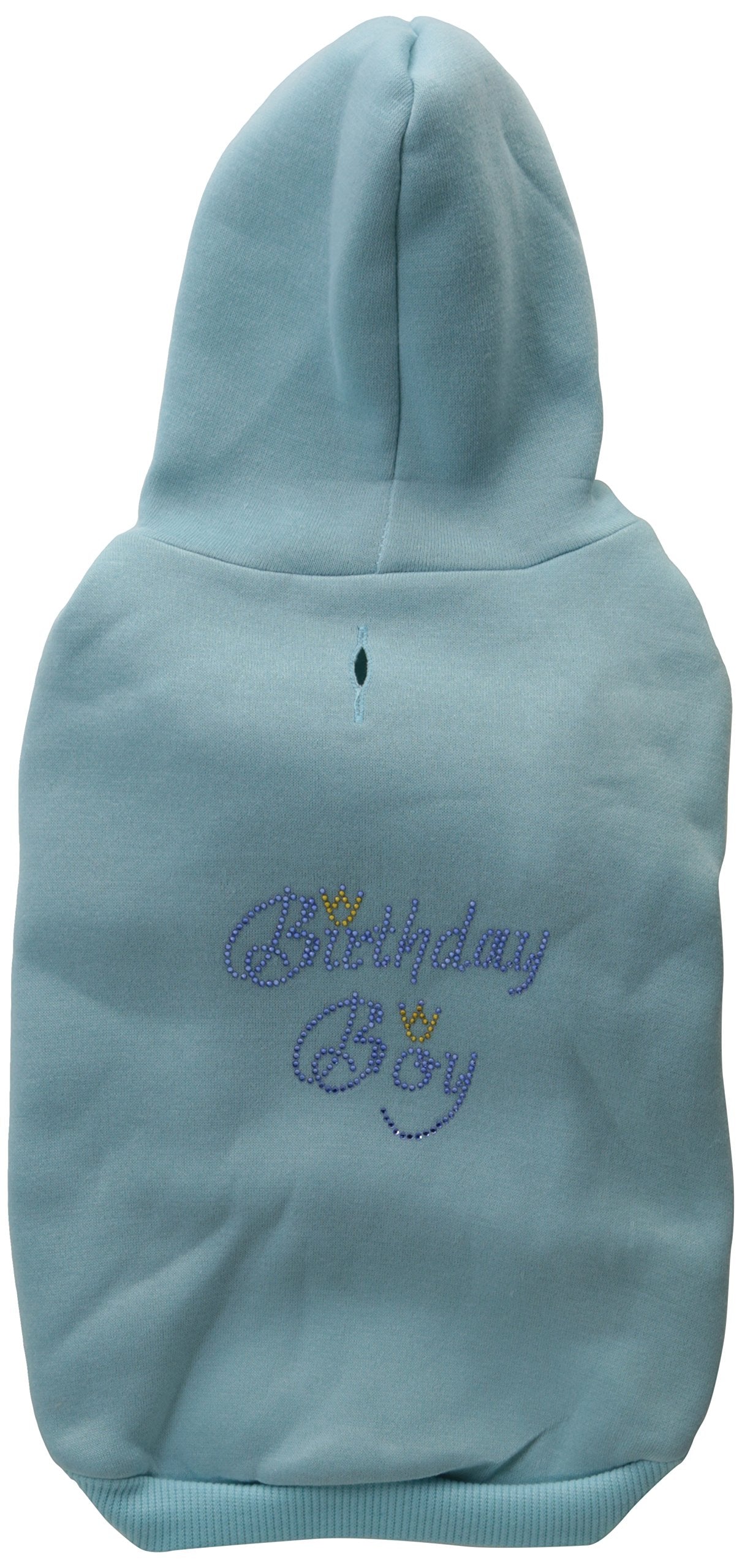 Mirage Pet Products 14-Inch Birthday Boy Hoodies, Large, Baby Blue