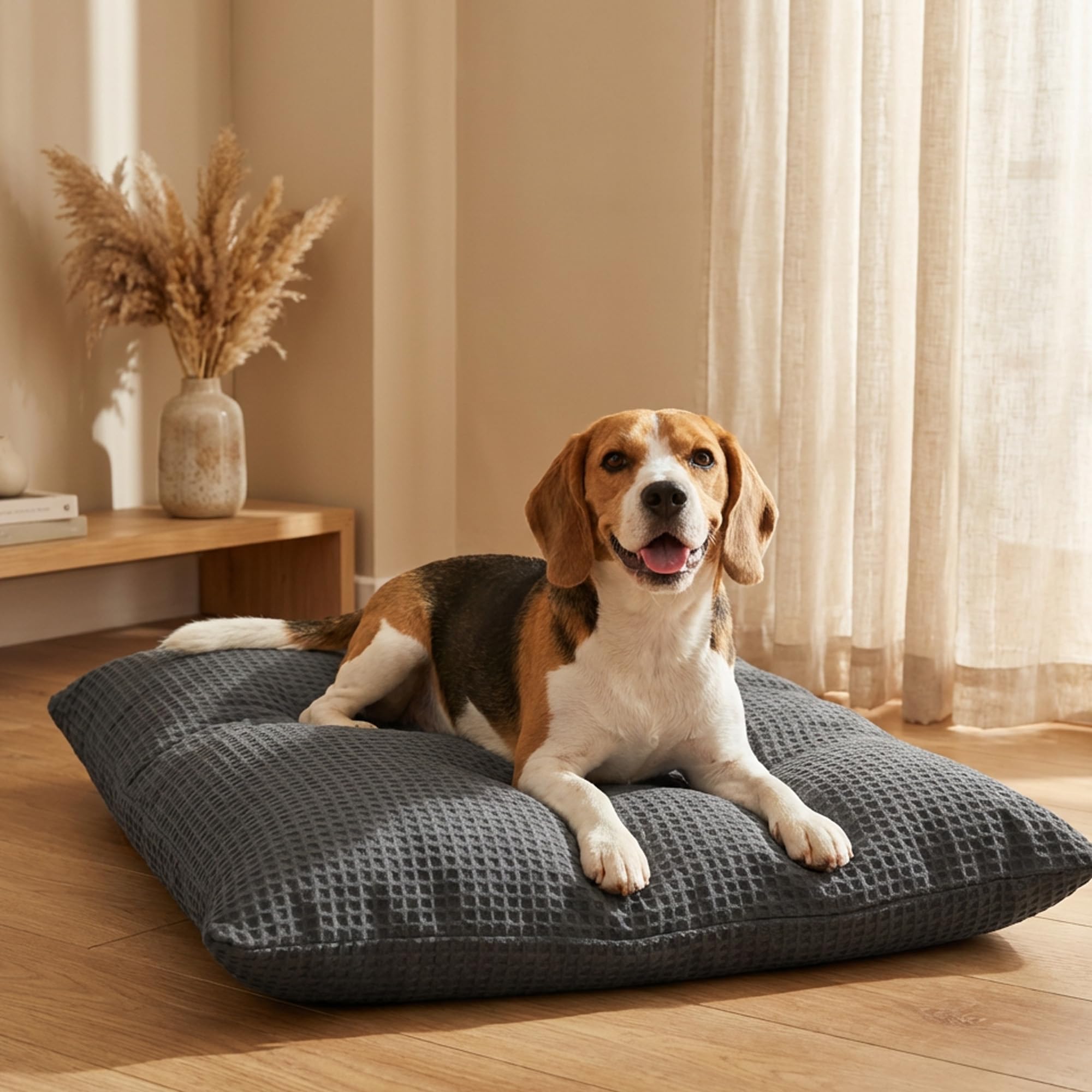 SleepyCat Original Dog Bed | Cozy & Durable Shredded Foam Cushioning | Lightweight & Portable | Scratch, Water & Chew Resistant 