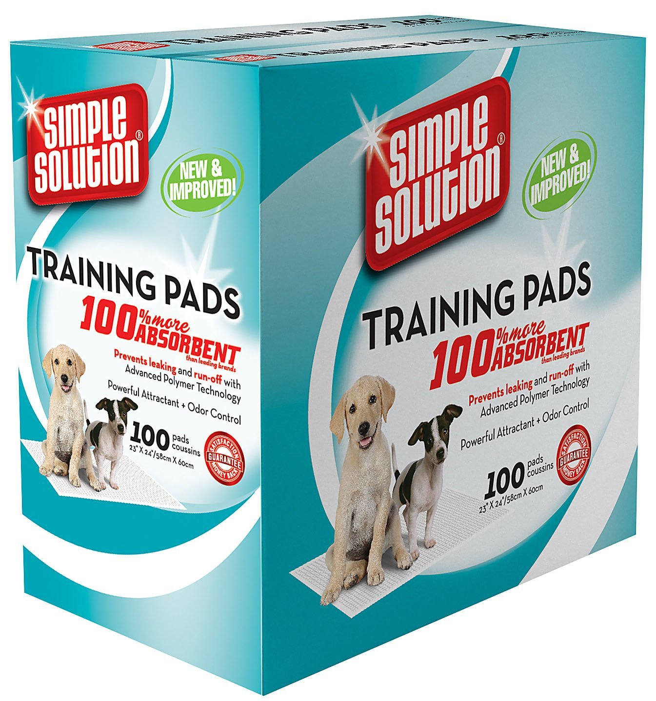 Simple Solution Dog Training Pads, Count Of 100, 100 Ct