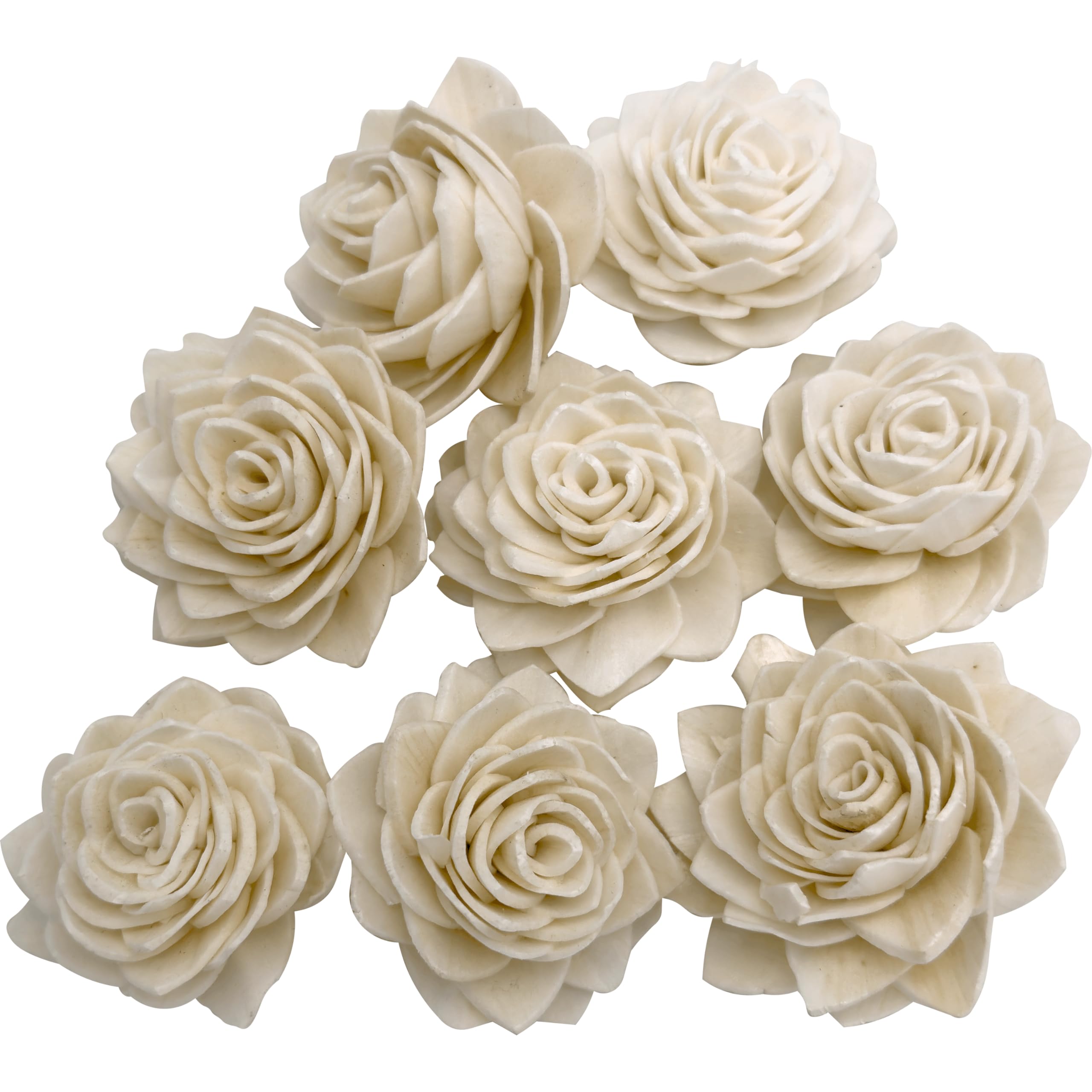 Mandarin Bird Toys By M&M 5182 Pk8 Mini Sola Shred Lotus - Handmade Lightweight Wood Bird Foot Toys, Easy To Shred, Superb Parts