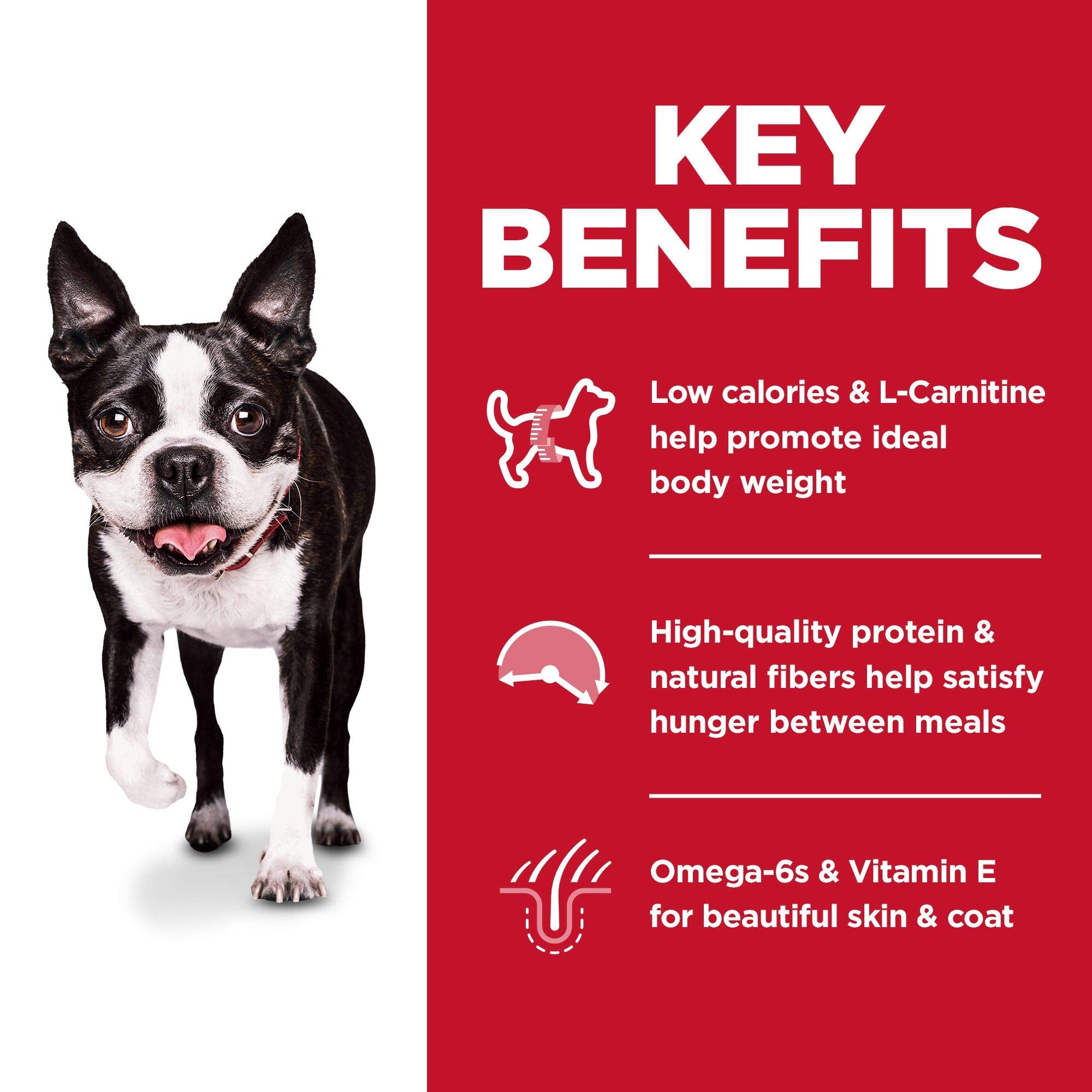 Hills Science Diet Light , Adult 1-6, Weight Management Support, Small Kibble, Dry Dog Food, Chicken & Barley, 15 lb Bag