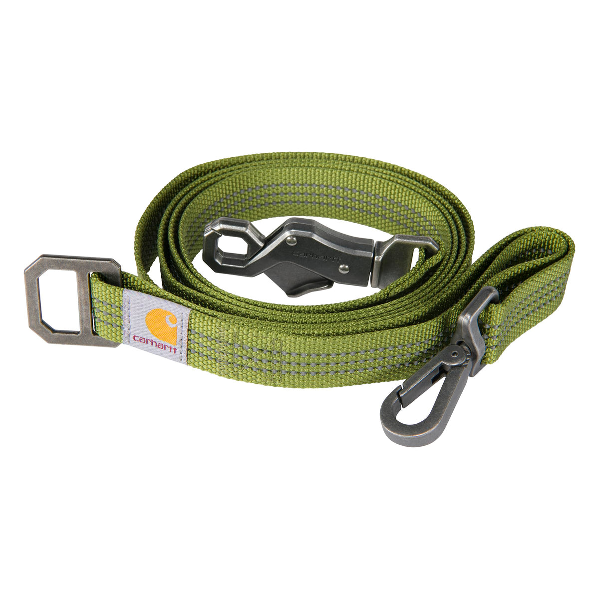 Carhartt Pet Durable Nylon Webbing Leashes For Dogs, Reflective Stitching For Visibility, Light Moss (Nylon Webbing), Large
