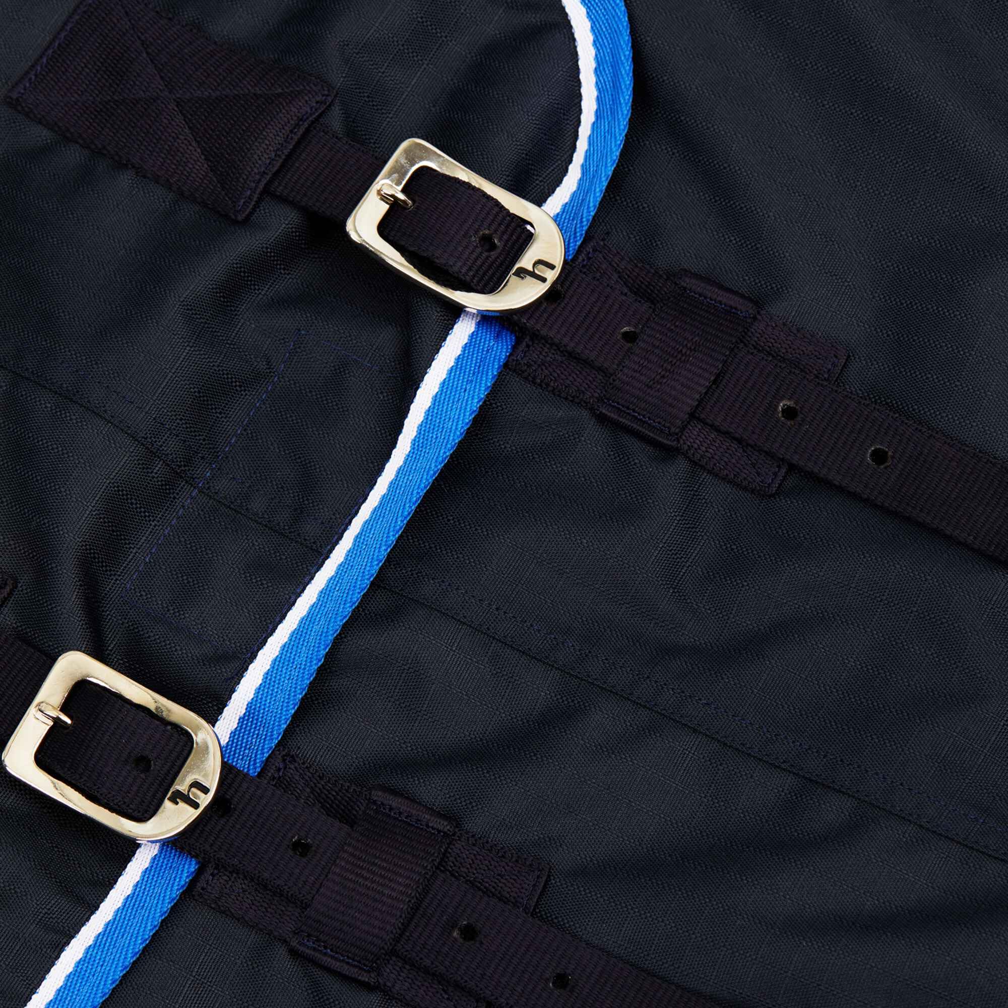 Horze Glasgow Light Weight Waterproof Turnout Horse Sheet (No Fill) - Dark Blue - 75 In